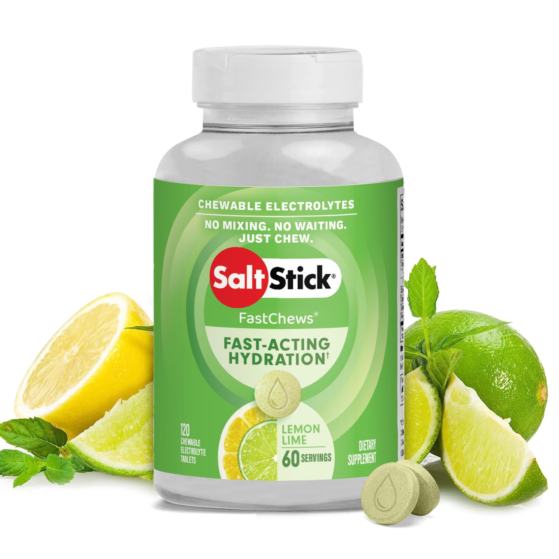 SaltStick Electrolyte FastChews Chewable 120 Count