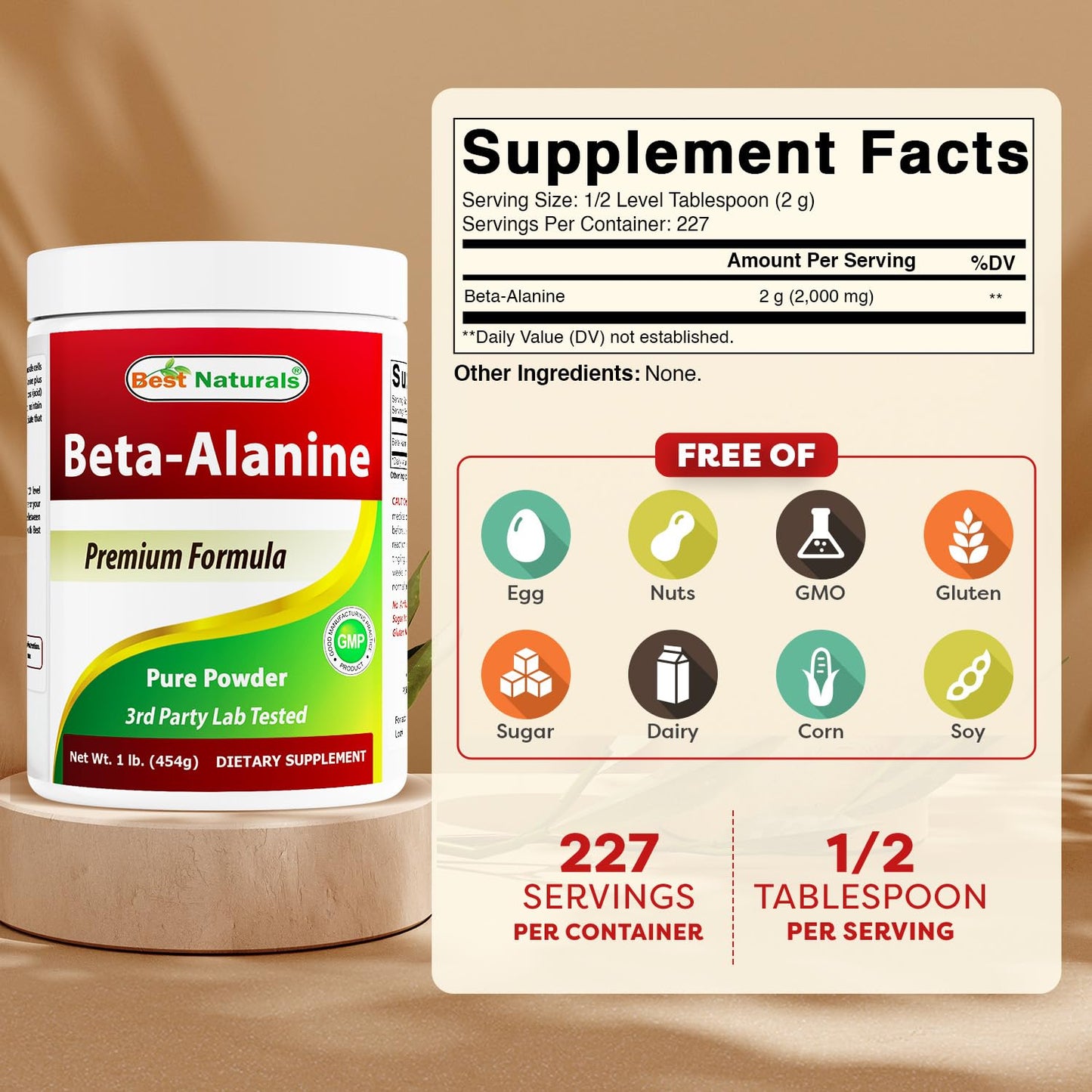 Best Naturals Beta Alanine Pure Powder 32