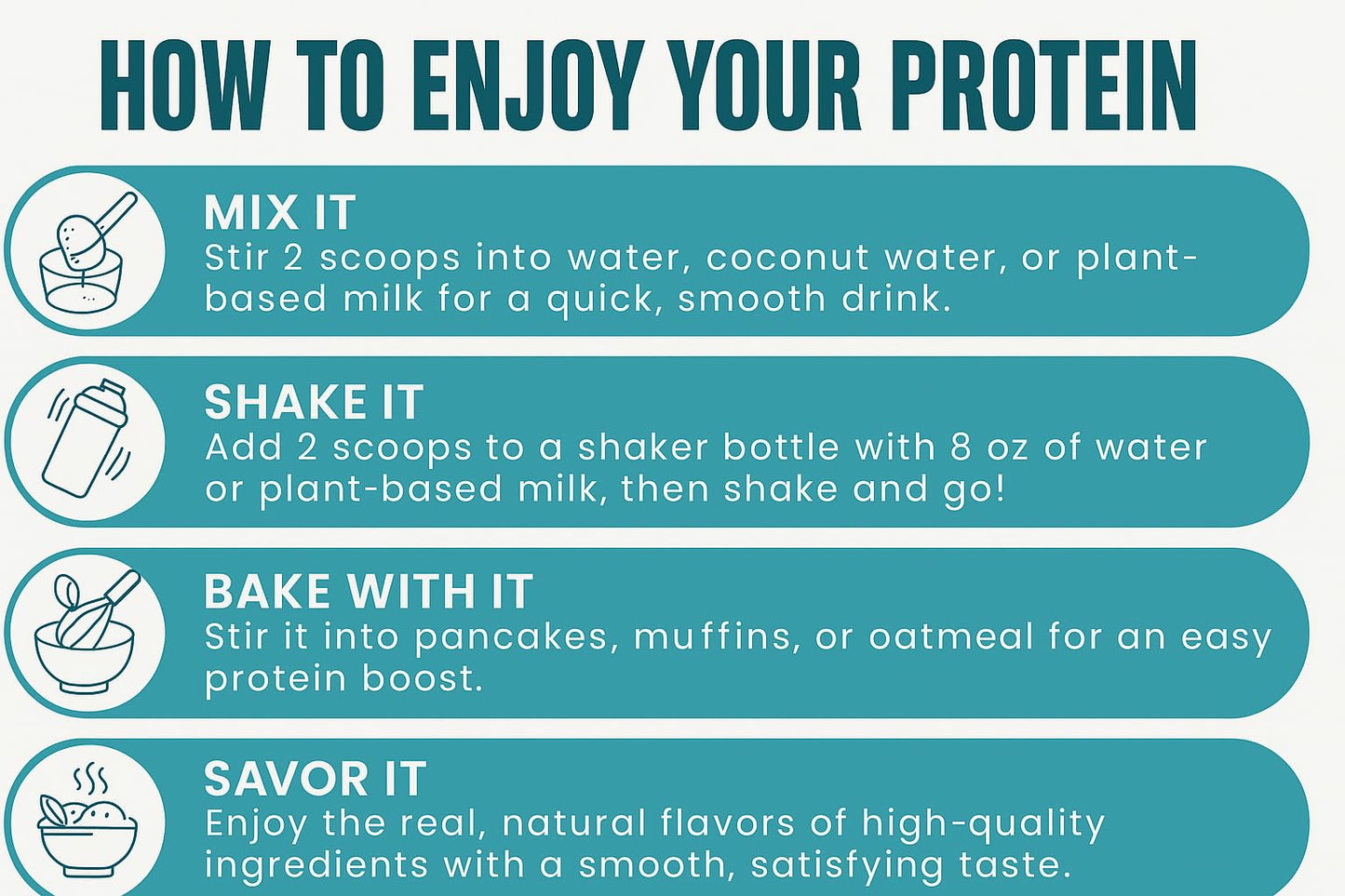 TOZZY Organic Vegan Protein Powder Vanilla, 16 Servings