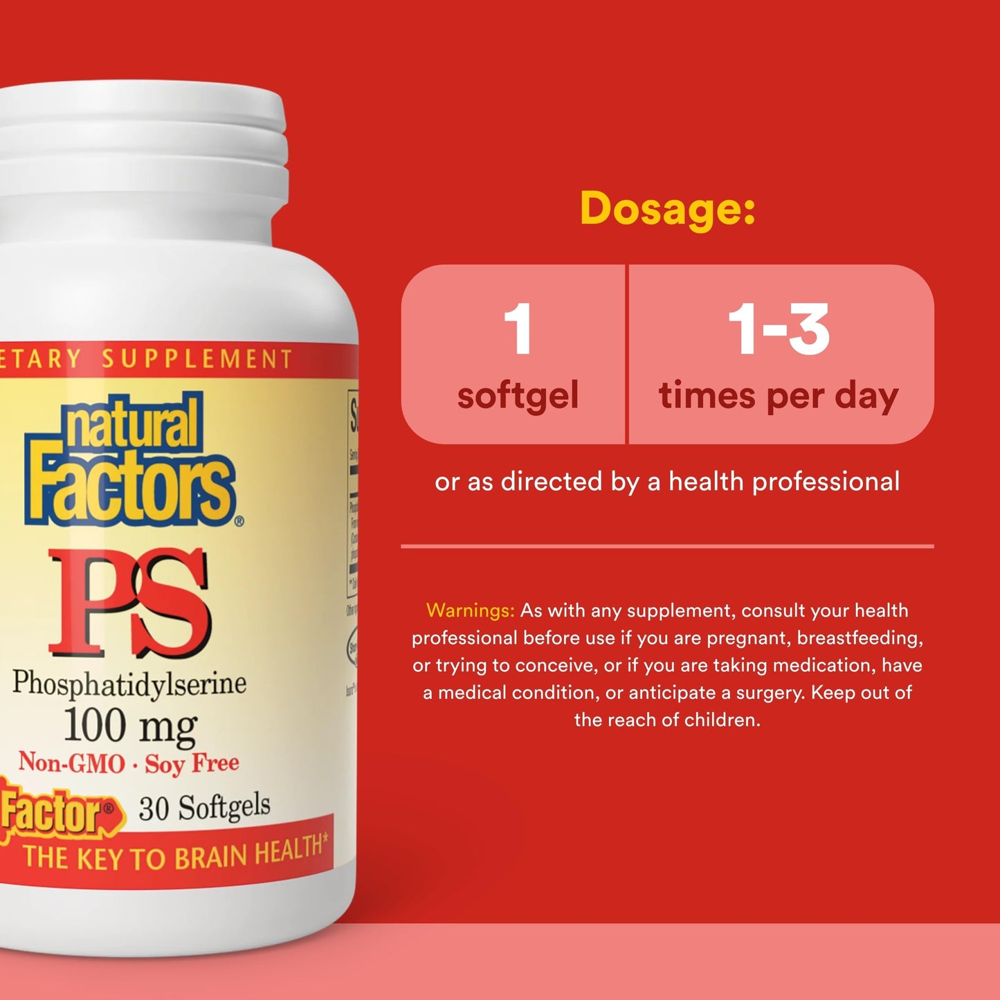 Natural Factors Phosphatidylserine Softgels 30 Count