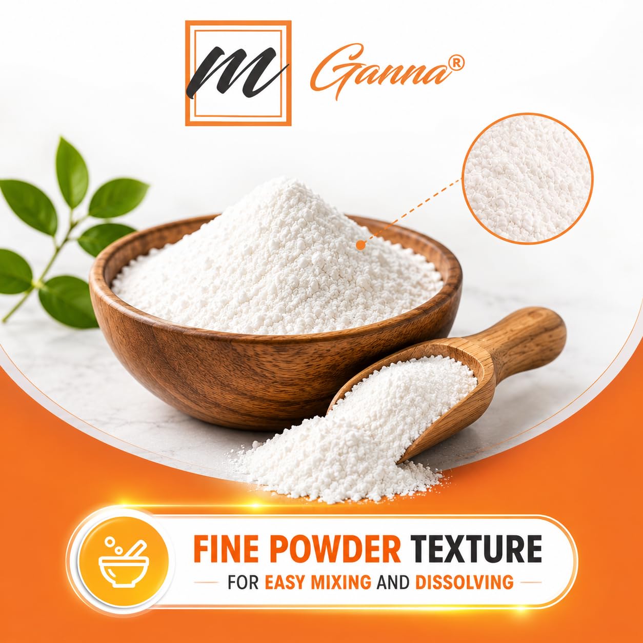 mGanna Calcium Ascorbate Powder, 8 oz