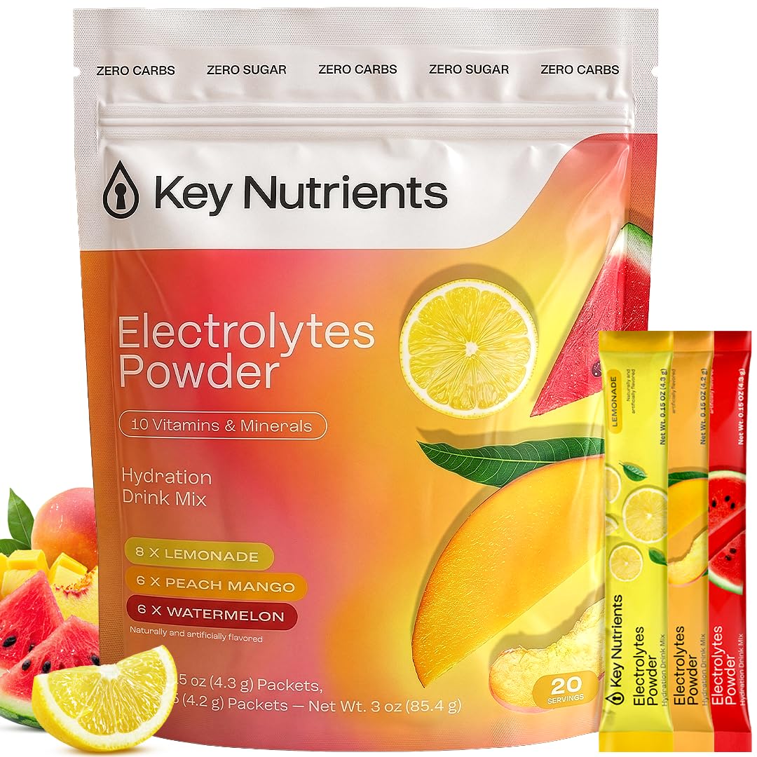 KEY NUTRIENTS Potassium Multivitamin Electrolytes Powder 3-Count