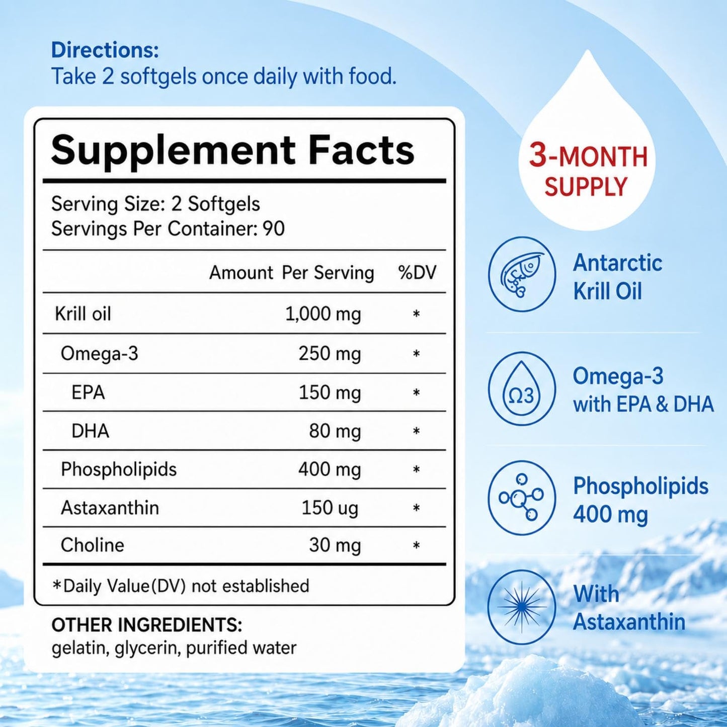 DR.VITPOSY Antarctic Krill Oil 180 Softgels