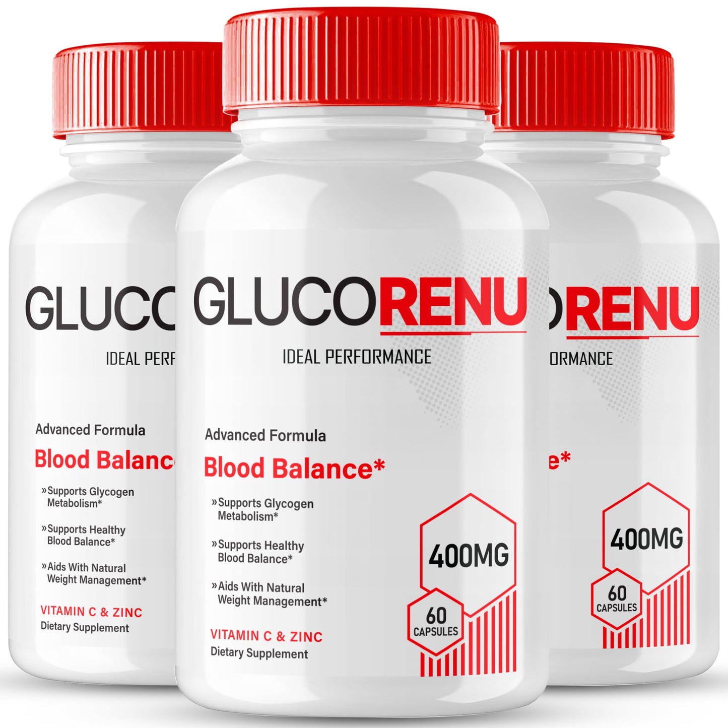 IDEAL PERFORMANCE GlucoRenu Glyco Support Capsules 180 Capsules