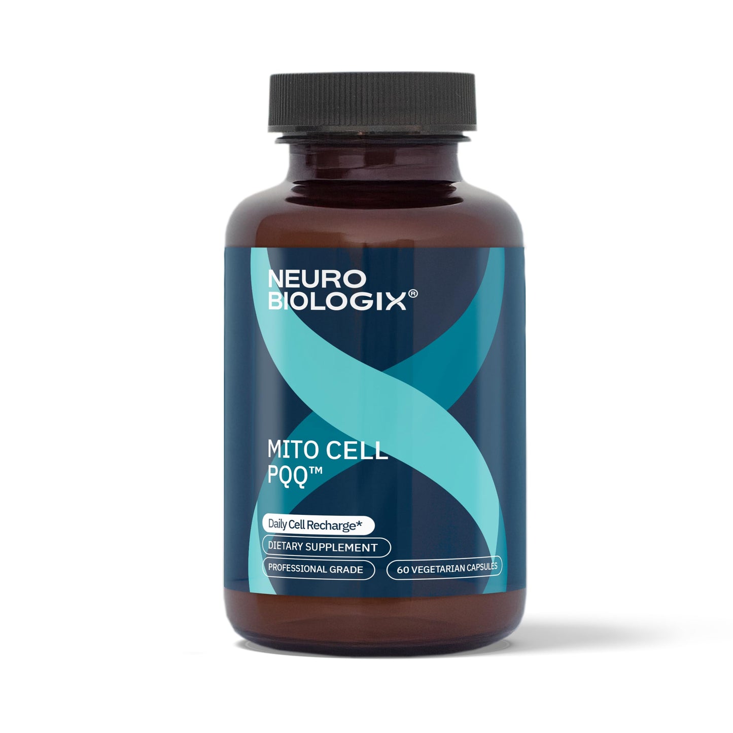 Neurobiologix Mito Cell PQQ Energy & Focus Supplement with CoQ10, Vitamin C, NADH, Acetyl L Carnitine & Antioxidants for Cellular Health & Mitochondrial Support 60 Capsules