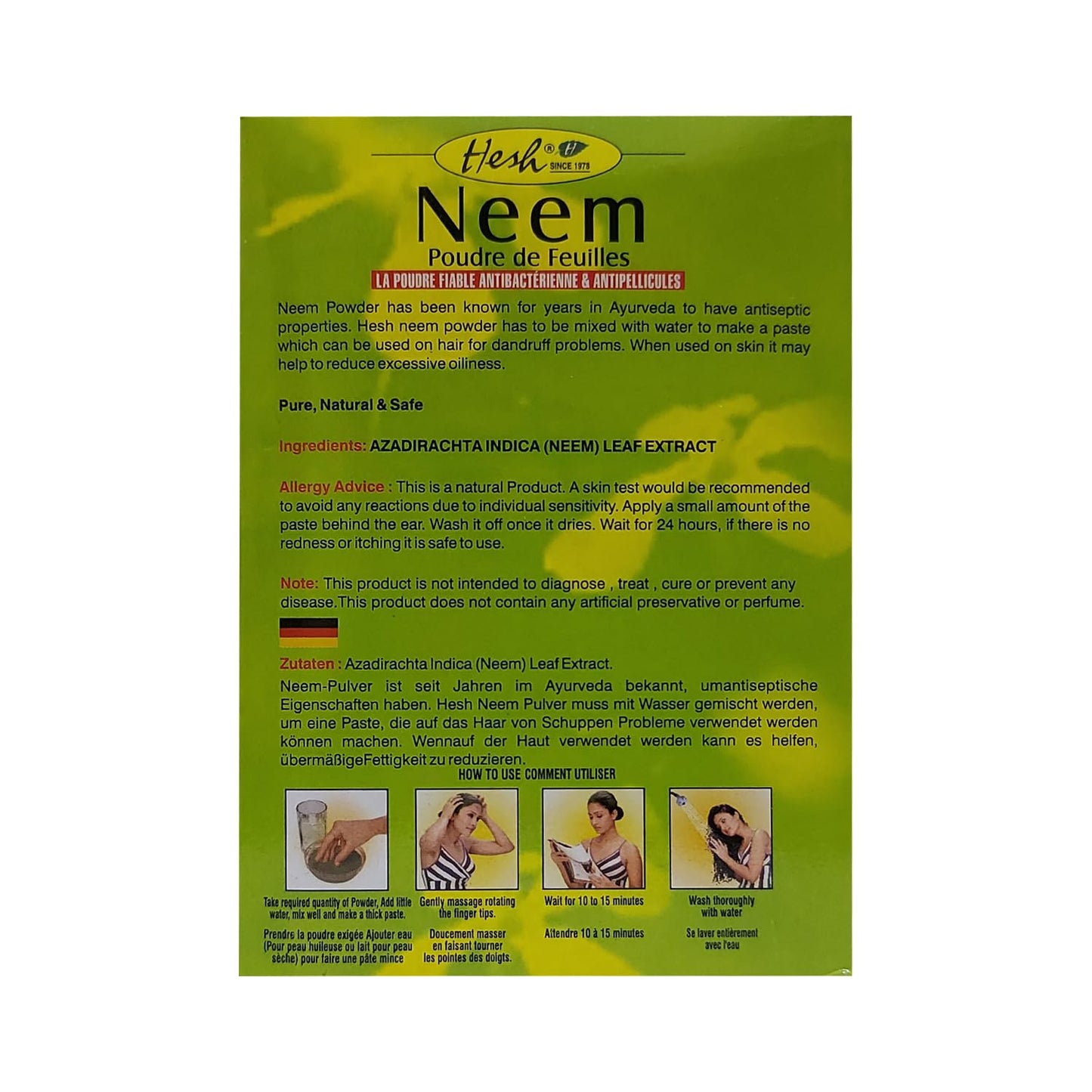 Hesh Neem Leaves Powder 1 Count