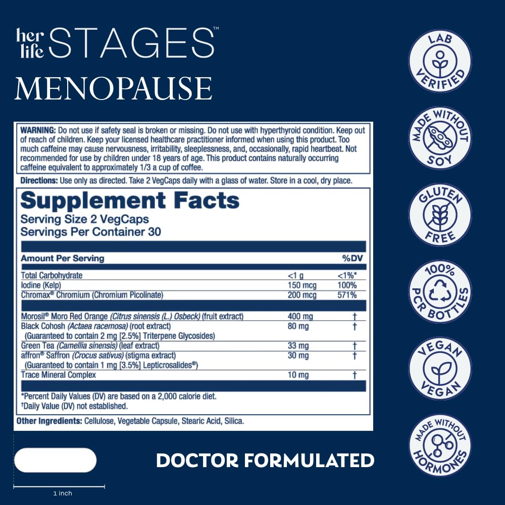 SOLARAY Menopause Her Life Stages Capsule 60 VegCaps