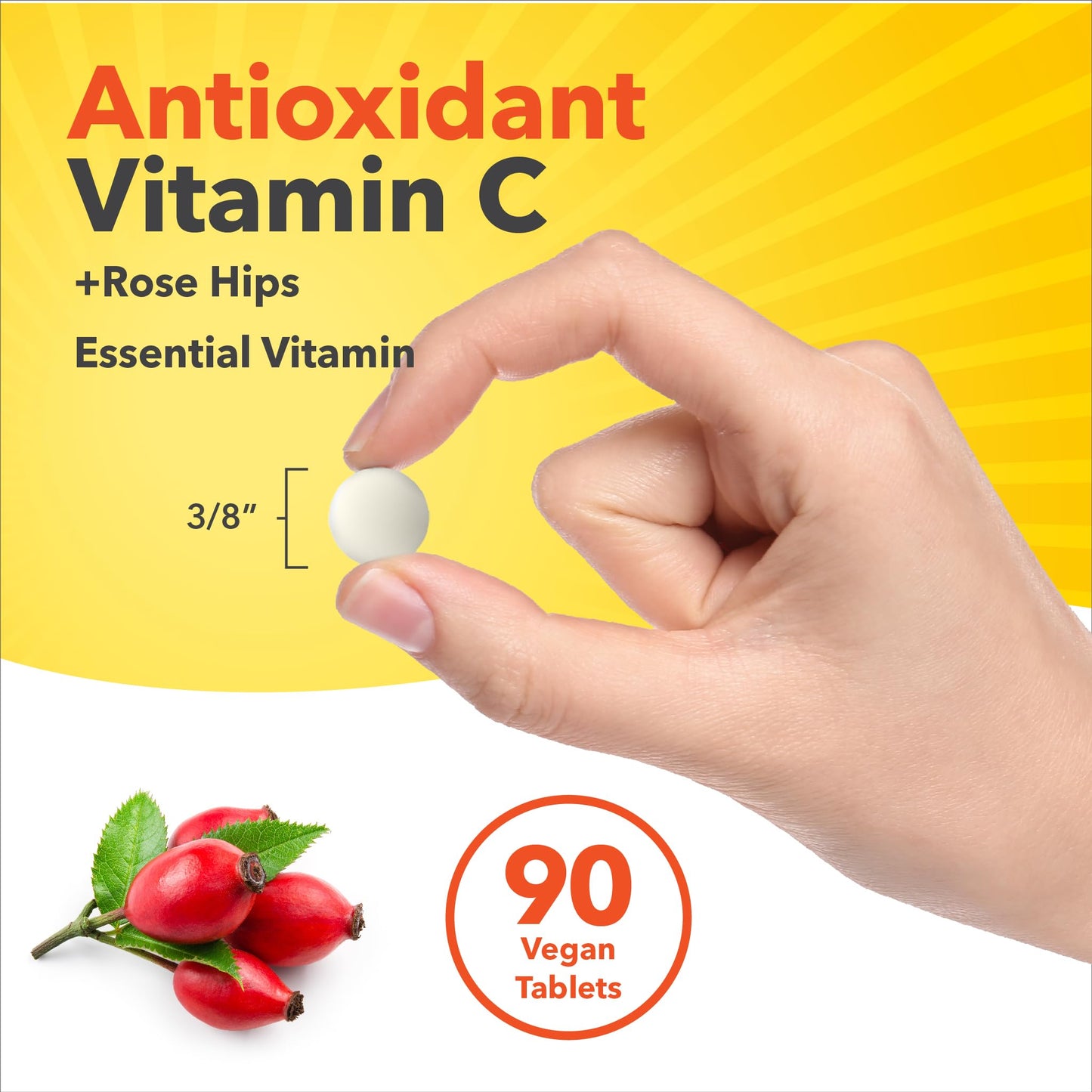 Sundance Vitamin C with Rose Hips Tablet 90 Tablets
