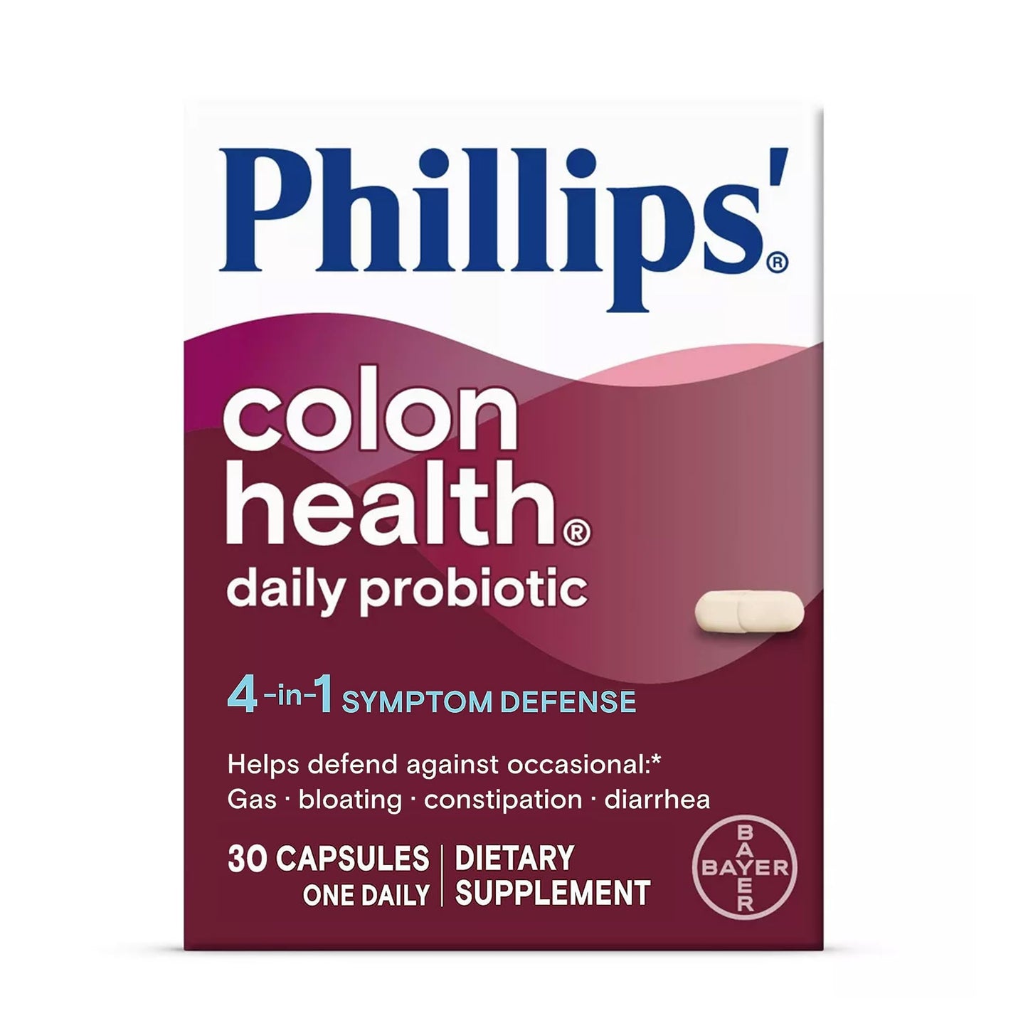 Phillips' Colon Health Daily Probiotic Capsules, 30 Count