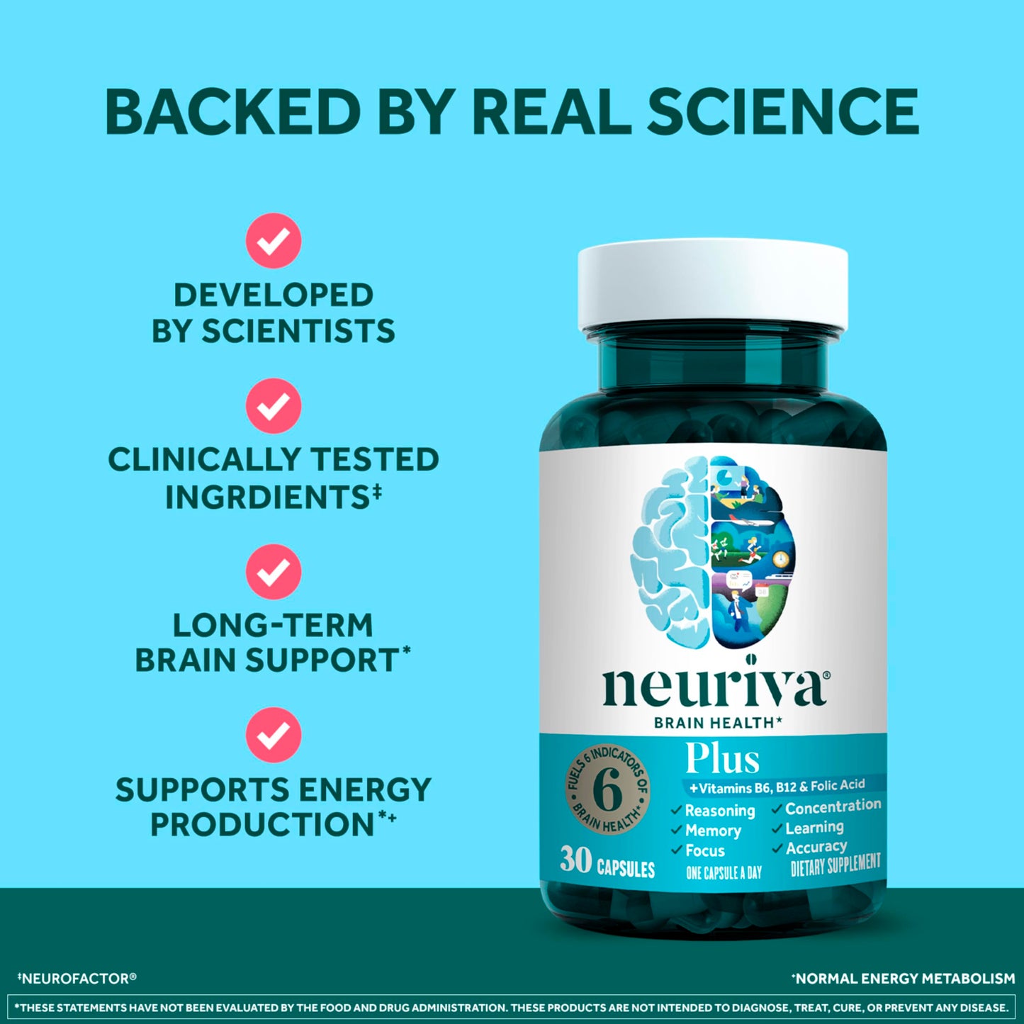 NEURIVA Plus Brain Capsules 30 Count