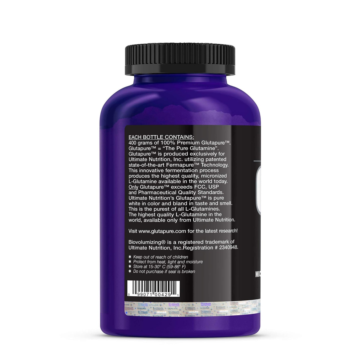 Ultimate Nutrition GlutaPure Micronized L-Glutamine Powder 80 Servings