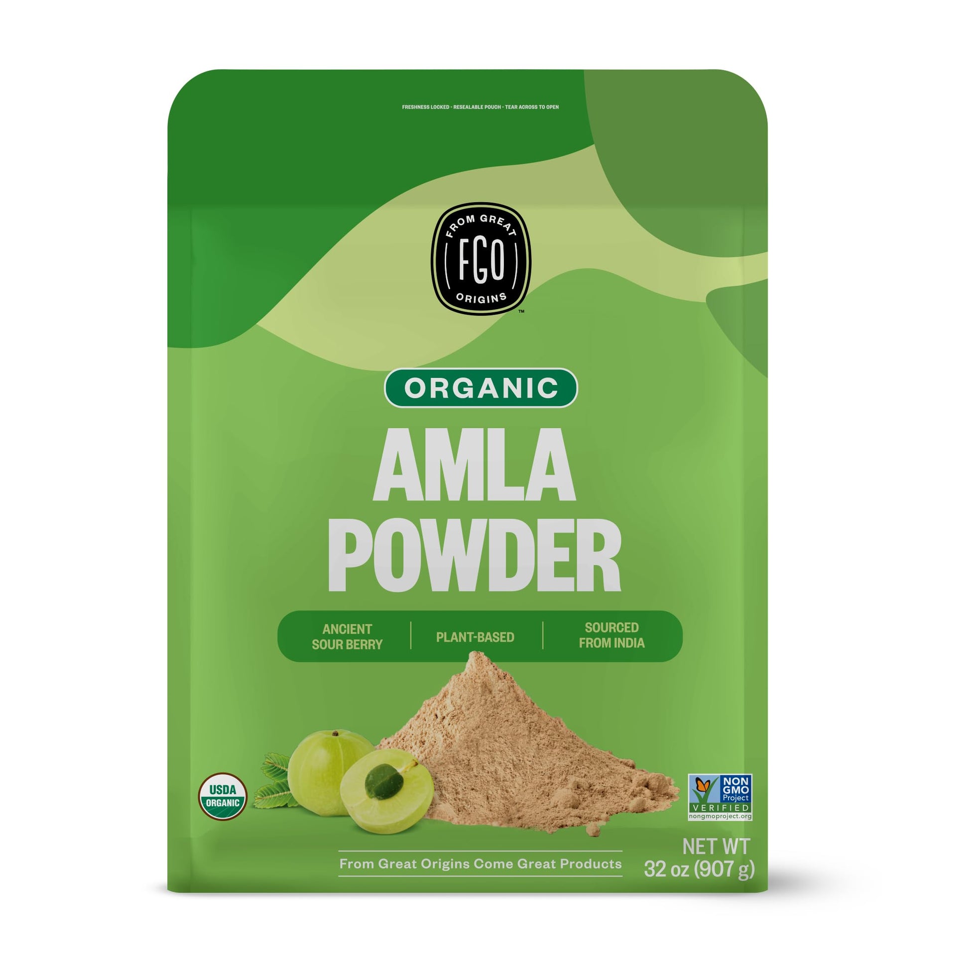FGO Organic Amla Powder, 32 oz