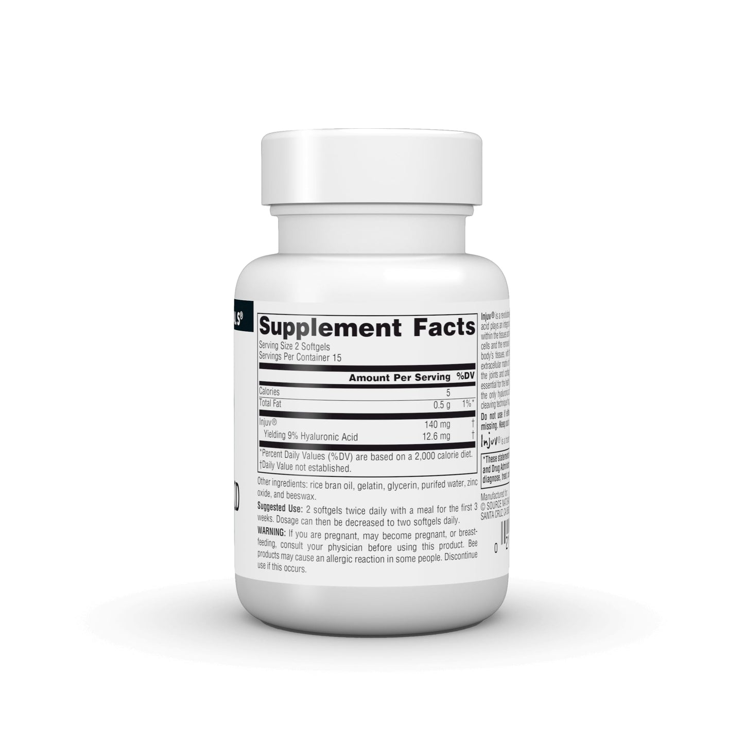 Source Naturals Hyaluronic Acid Injuv 70mg 30 Softgels