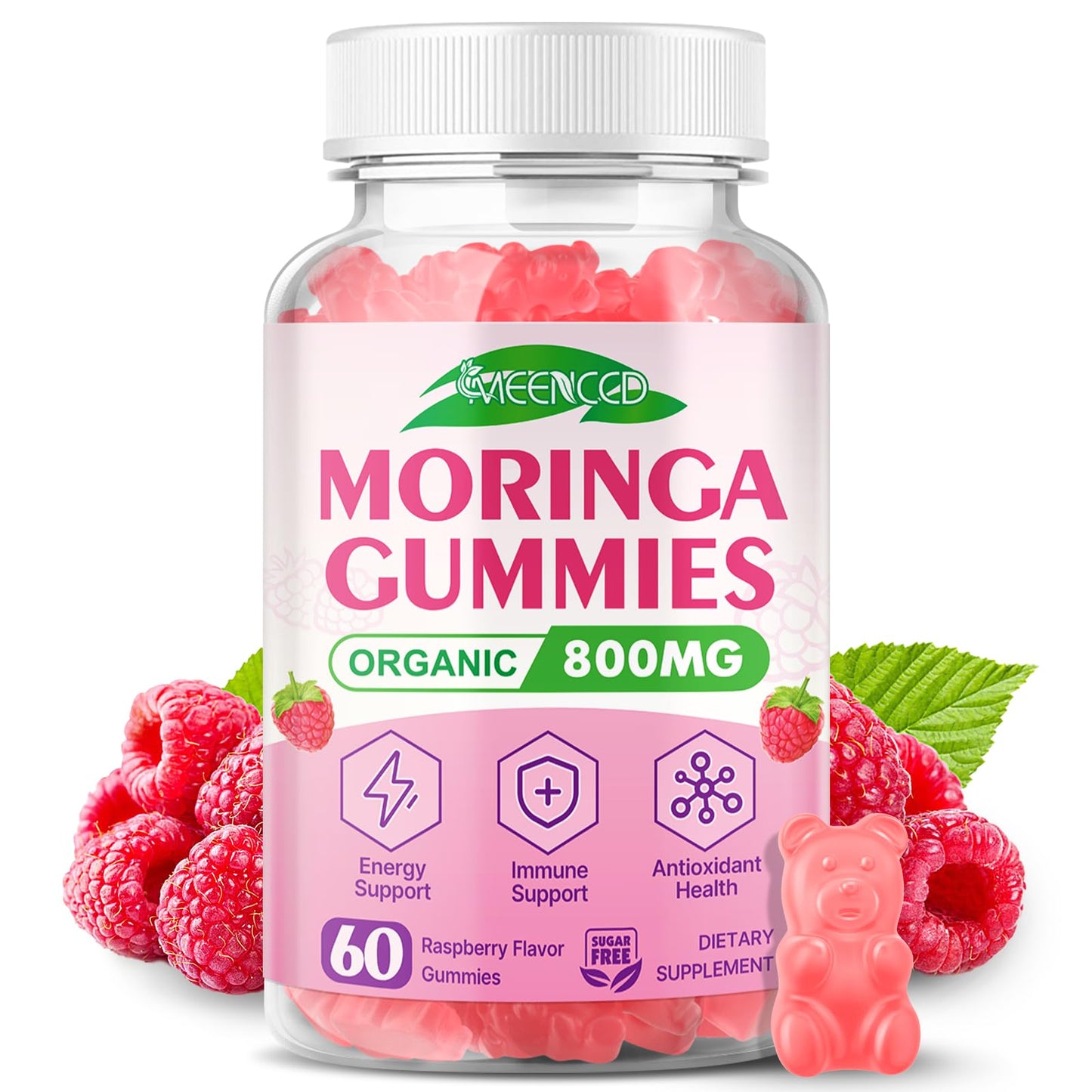 MEENCCD Moringa Gummies 60 Count