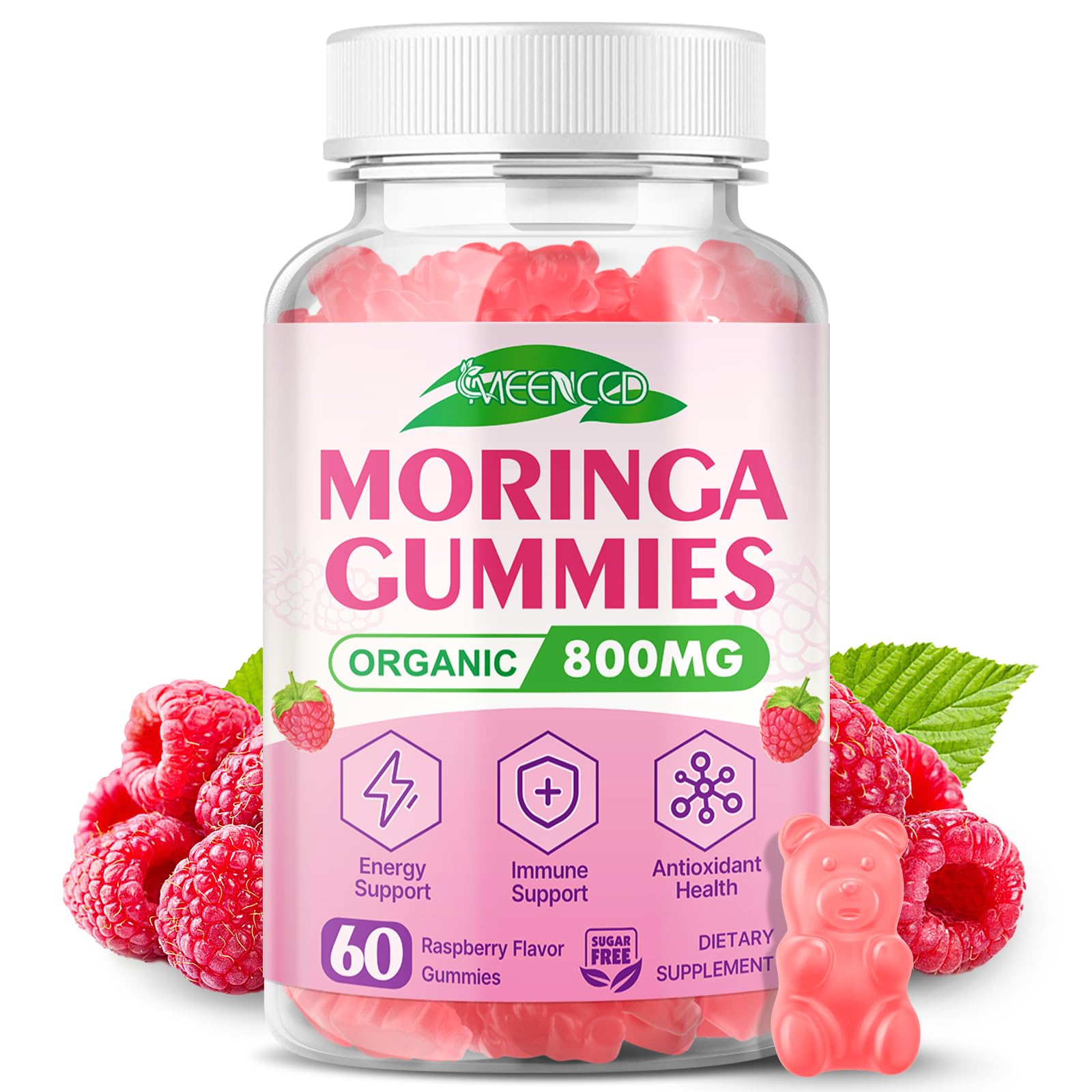 MEENCCD Moringa Gummies 60 Count