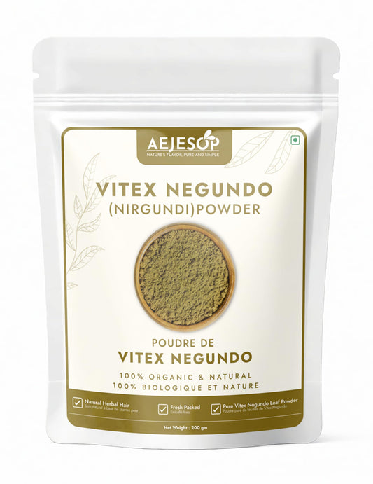 AEJESOP Nirgundi Powder Vitex Negundo, Natural Herbal Supplement, 7 Ounces