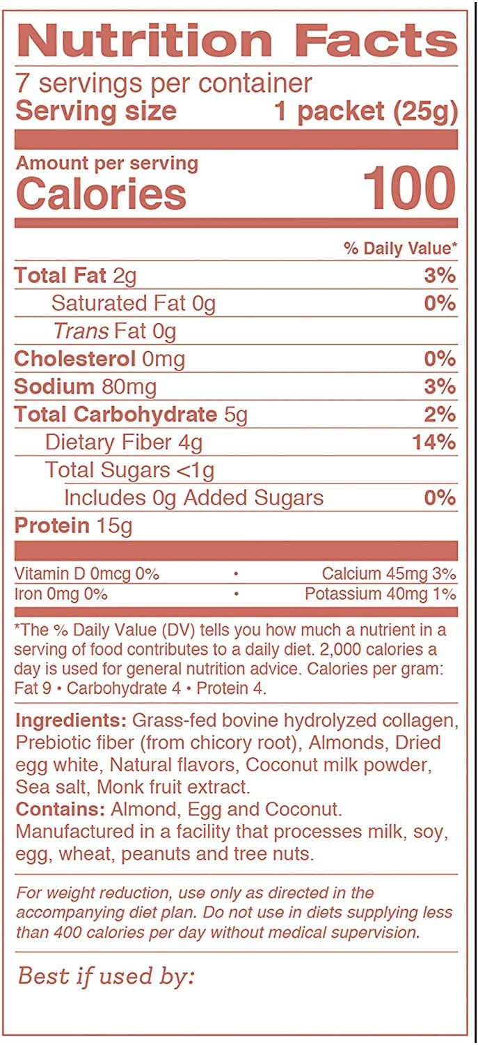 Dr. Kellyann Keto Vanilla Almond Shakes Powder 6.17 oz