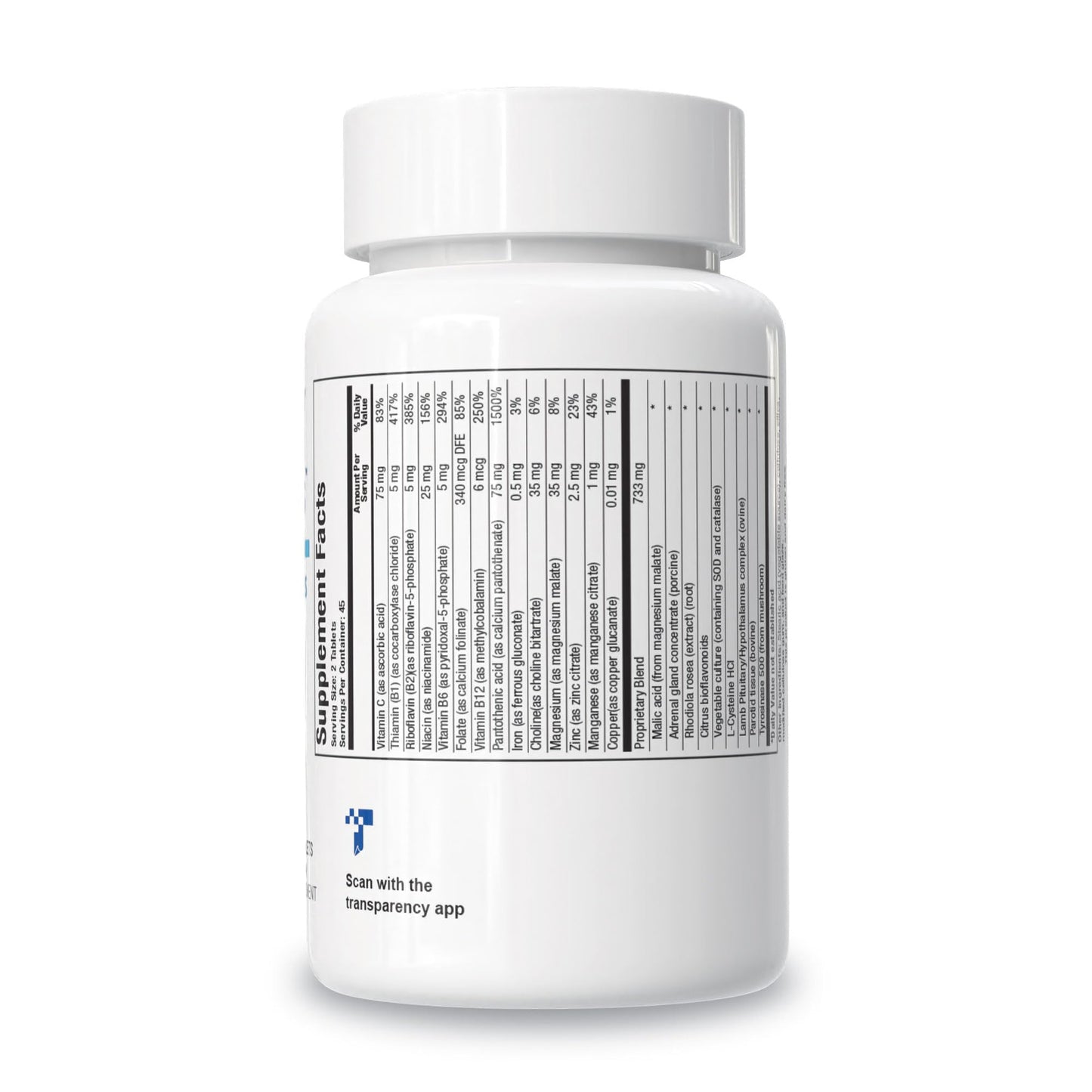 Biotics Research ADB5-Plus Adrenal Support Tablet, 90 Tablets