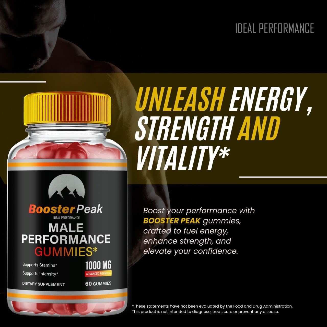 Ideal Performance Booster Peak Gummies 60 Gummies