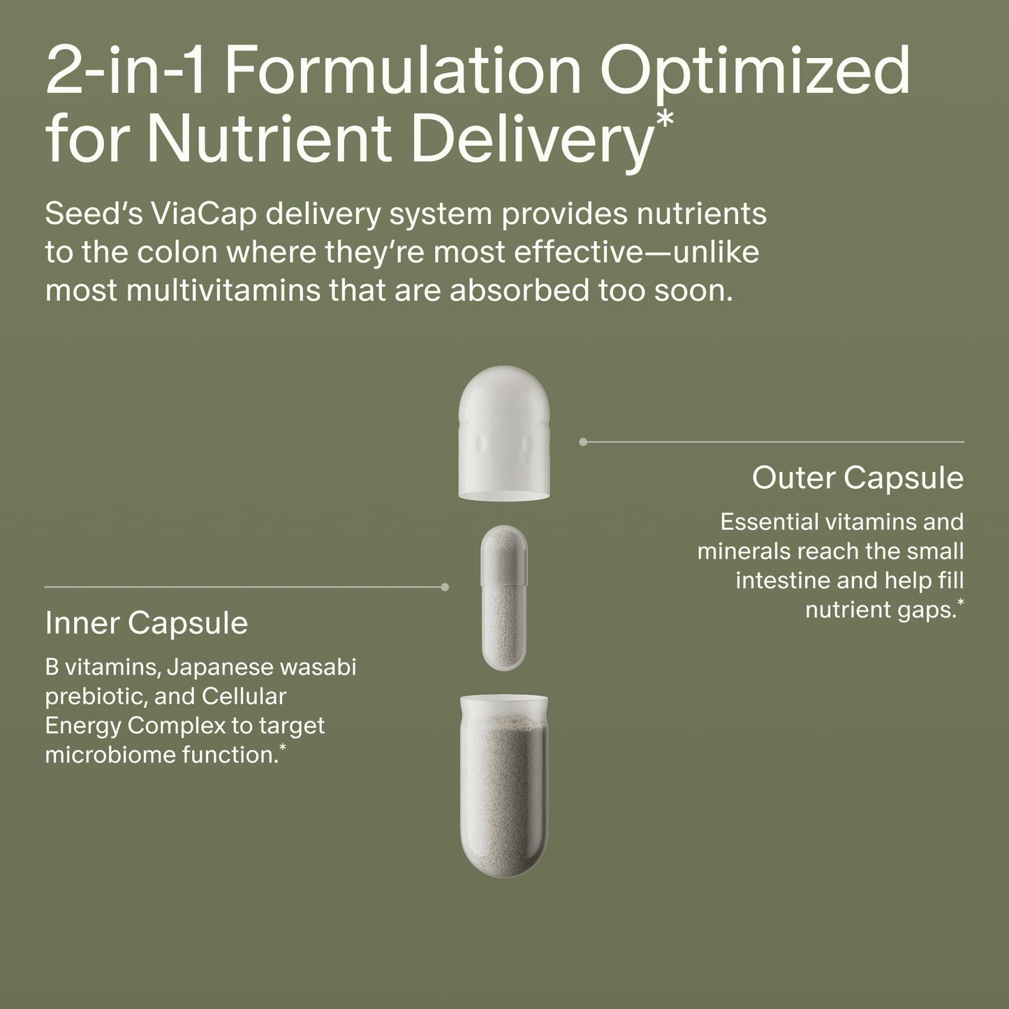 Seed DM-02 Daily Multivitamin Capsule, 30 Count