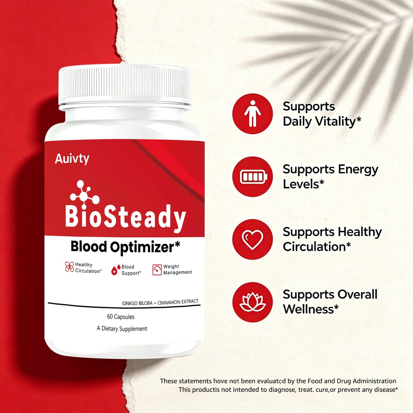 AMZEYE BioSteady Blood Optimizer Capsule, 60 Capsules