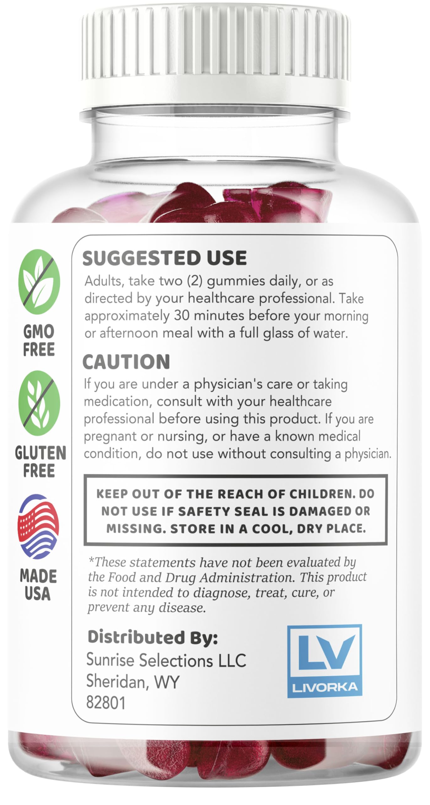 LIVORKA Revra Gummies for Men 180 Gummies