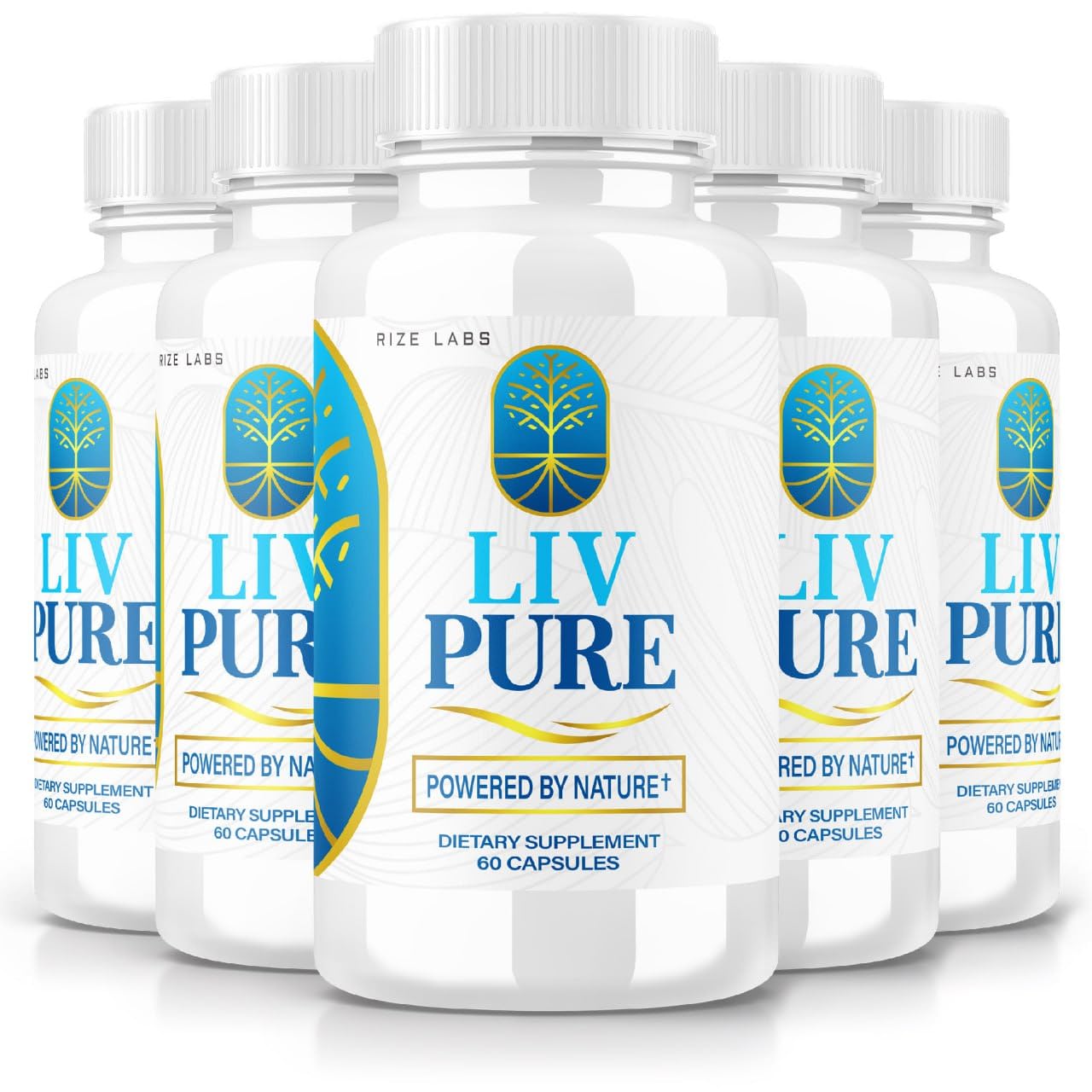 Rize Labs LivPure Powered by Nature Advanced Formula Pure Support Dietary Supplement for Liver Support, Extra Strength, Vegan, Liver Function Pills Capsules 300