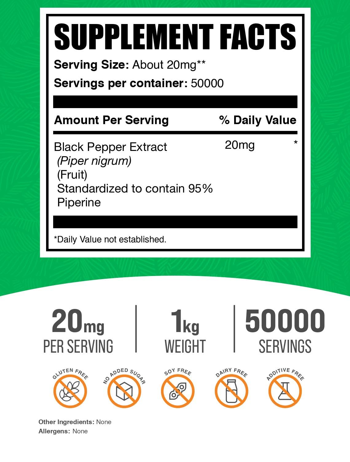 BulkSupplements Black Pepper Extract Powder 35.27 Ounce