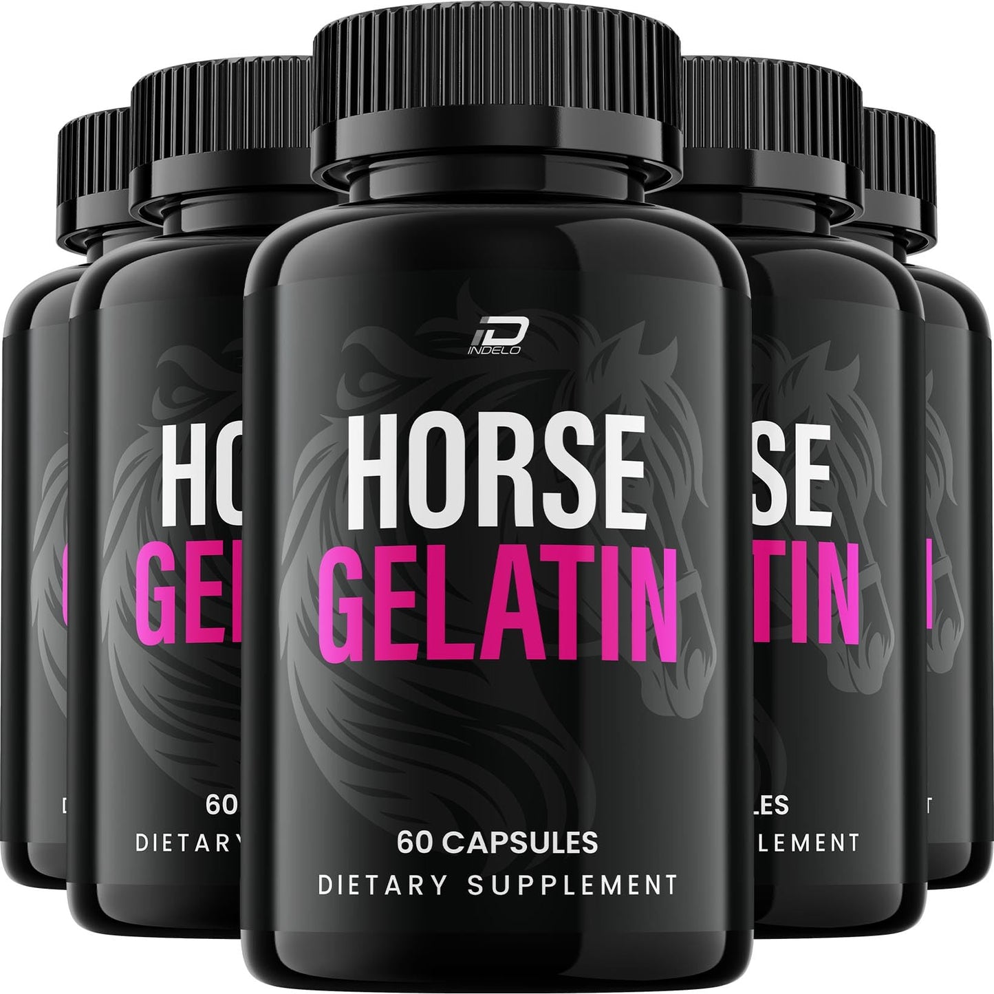 Indelo Horse Gelatin Capsules 300 Capsules
