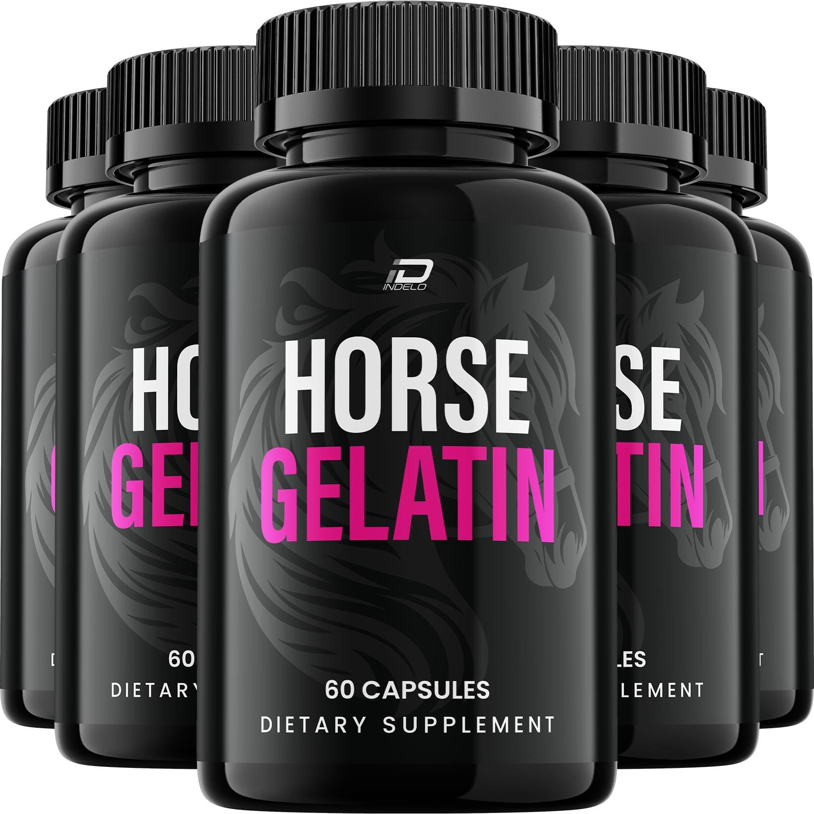 Indelo Horse Gelatin Capsules 300 Capsules