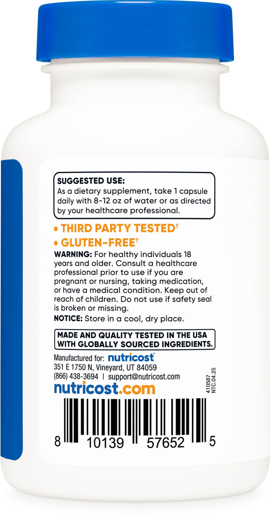 Nutricost Wild Yam Root Capsule 120 Capsules