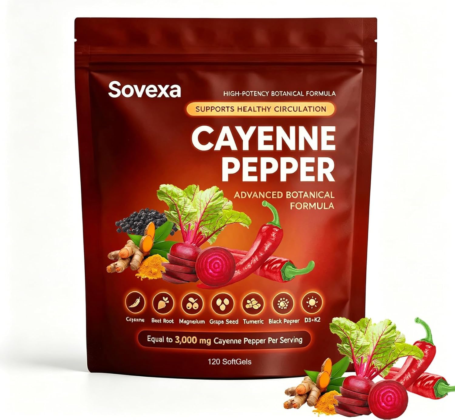 Mastara Sovexa Capsaicina Activa Softgel 120 Count