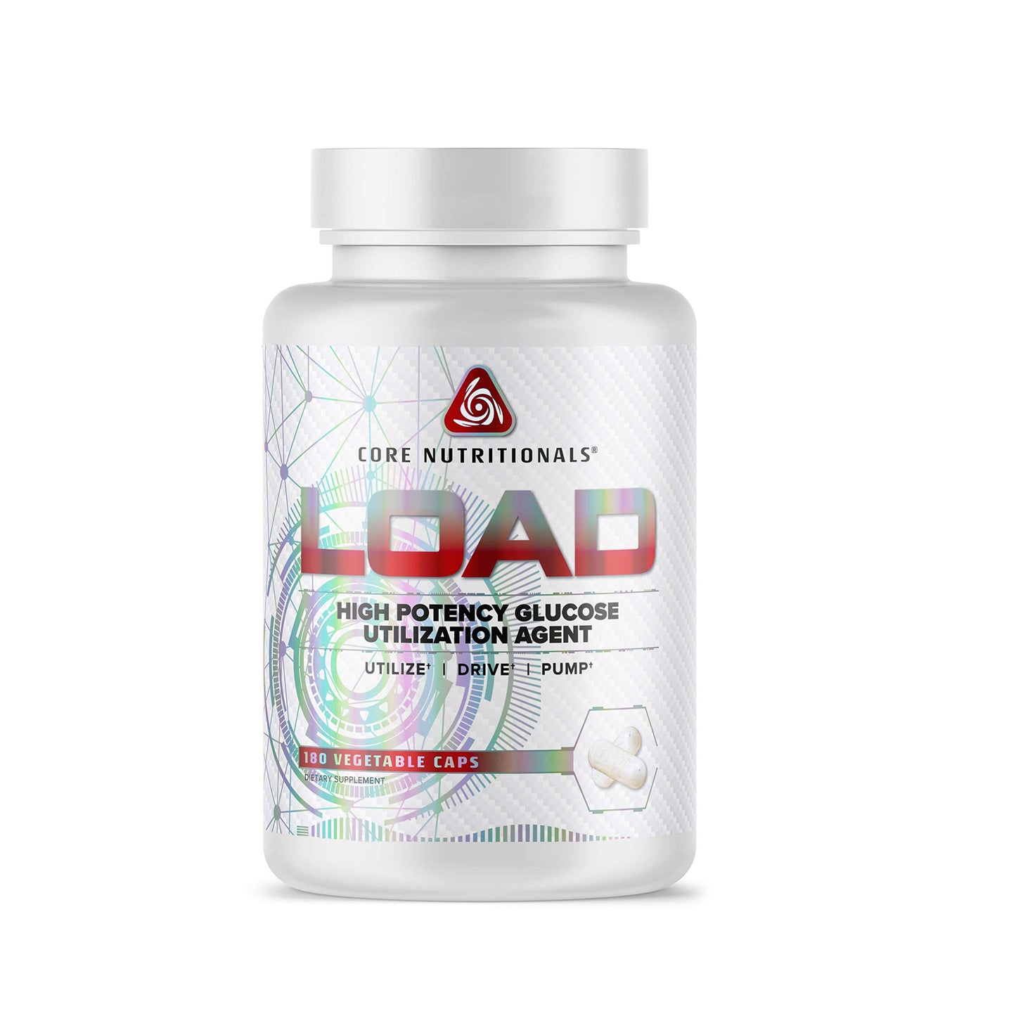Core Nutritionals Load Platinum High Potency Glucose Utilization Agent with Berberine+Green Coffee Extract 180 Capsules