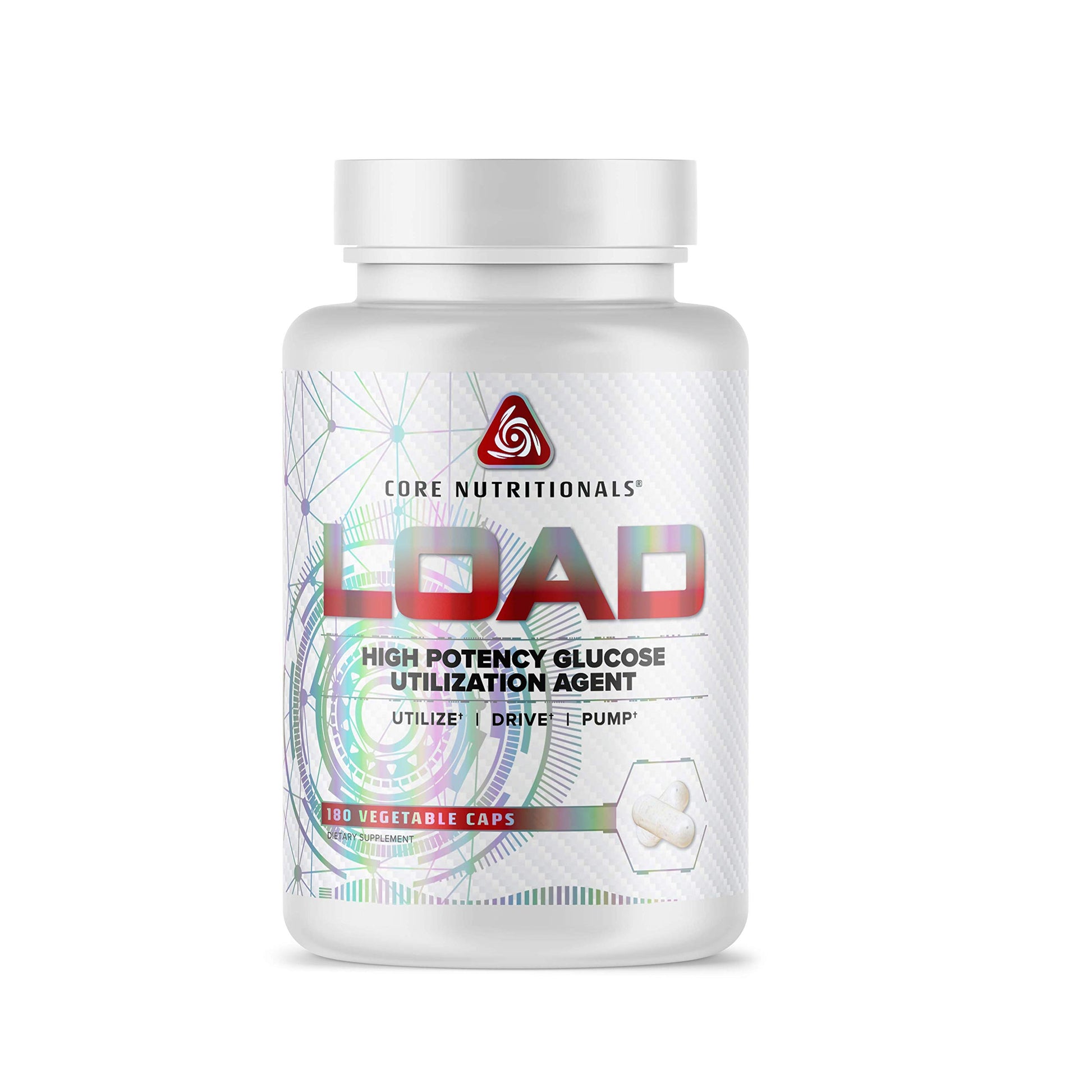 Core Nutritionals Load Platinum High Potency Glucose Utilization Agent with Berberine+Green Coffee Extract 180 Capsules