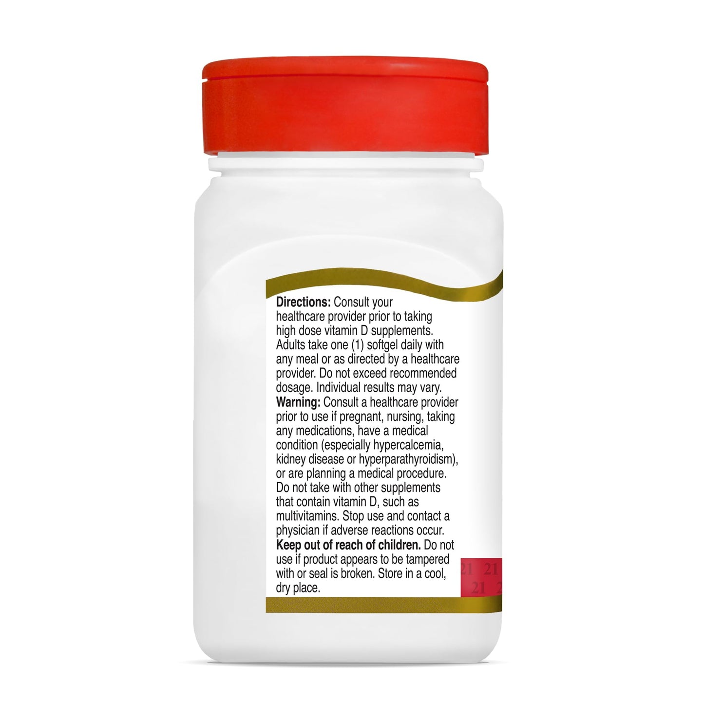 21st Century Vitamin D3 Softgels 110 Count