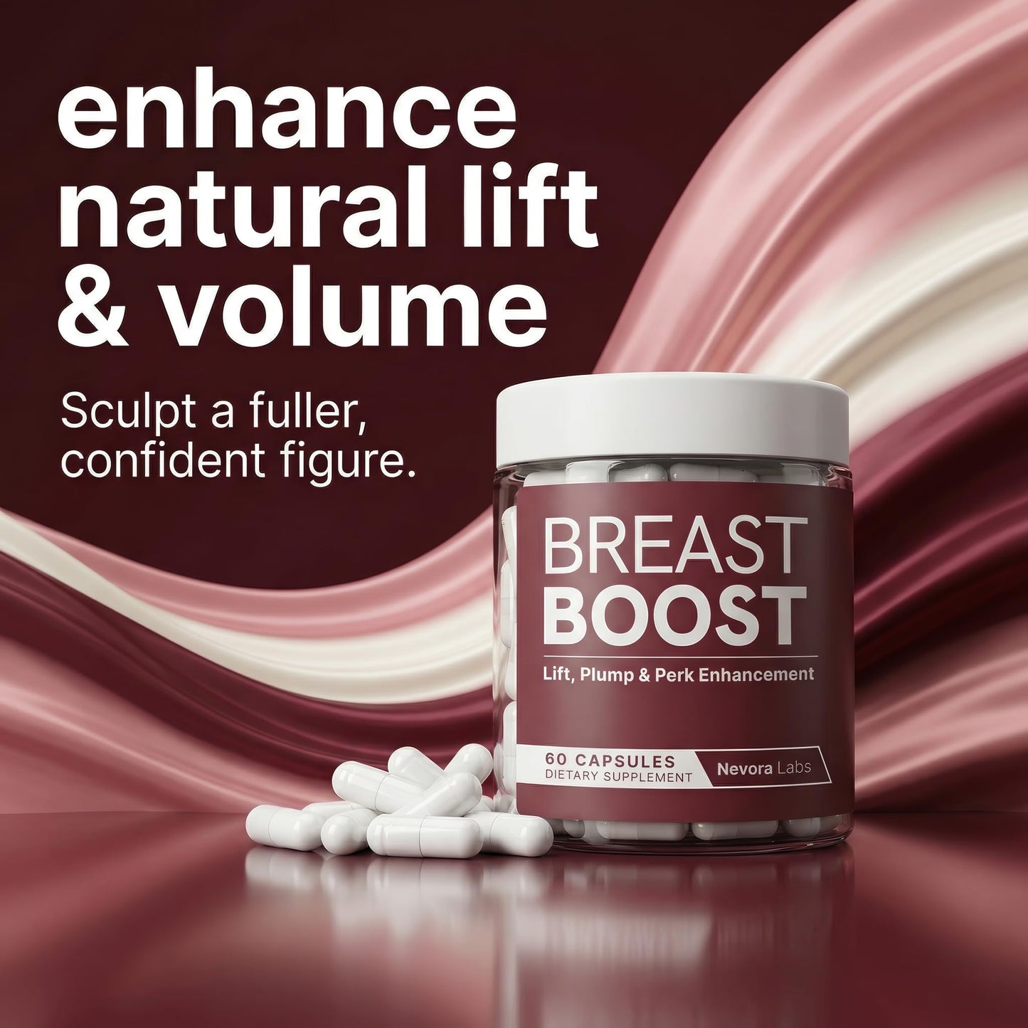 Nevora Labs Breast Boost Breast Enhancement Pills Capsule 60 Count