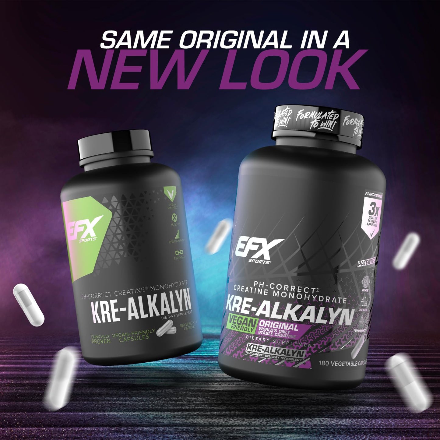 EFX Sports Kre-Alkalyn EFX pH Correct Creatine Monohydrate Capsule, 360 Capsules