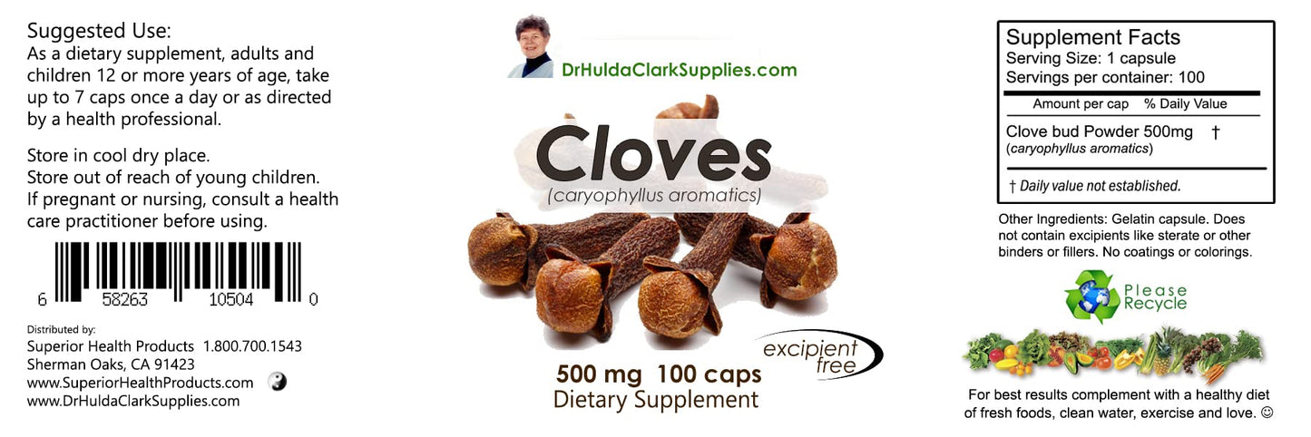 Superior Health Products Dr Clark Bundle Green Black Walnut Cloves & Wormwood Capsules 250