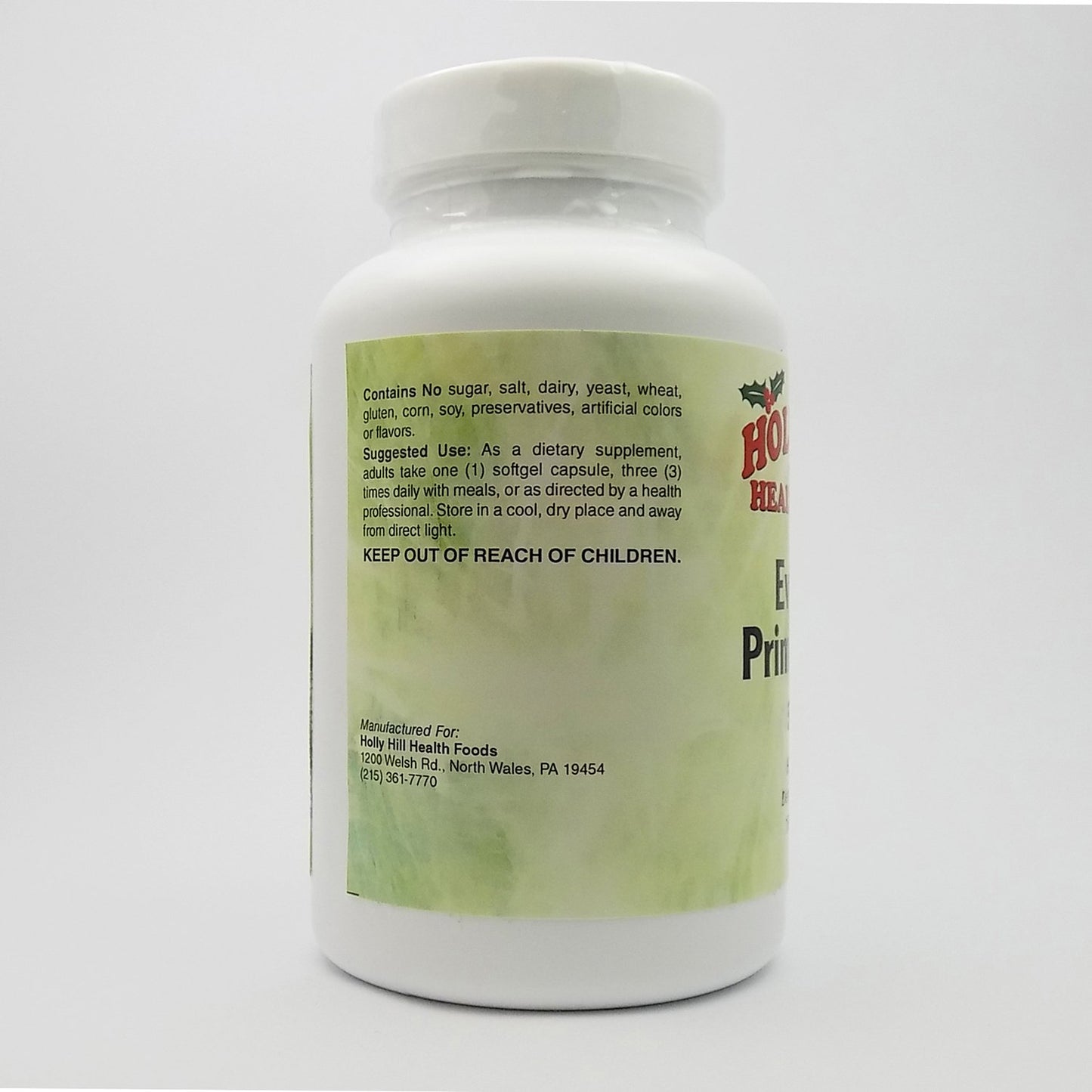 Holly Hill Health Foods Evening Primrose Oil 500 mg Softgels 180