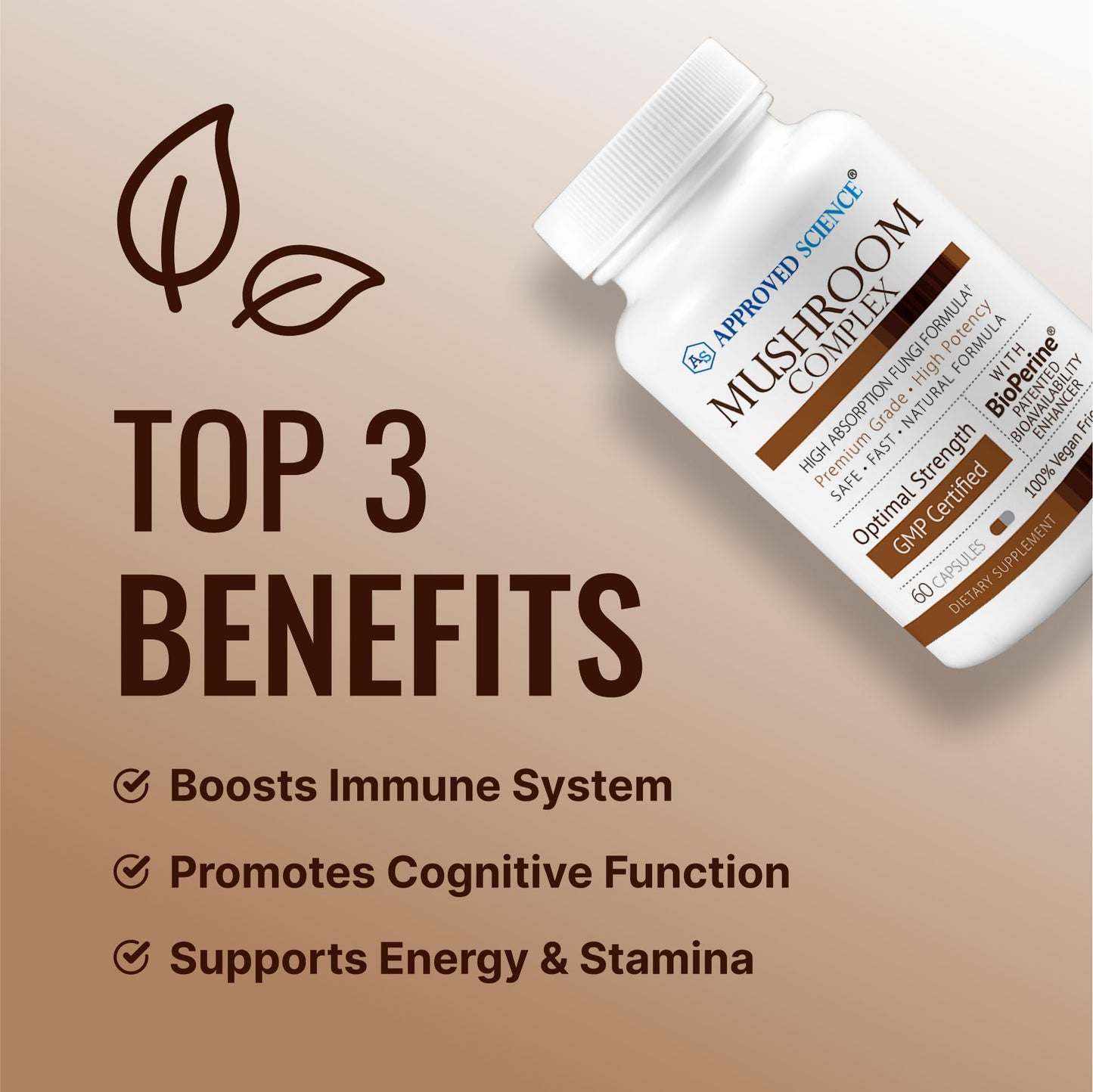 Approved Science Mushroom Complex Capsule 120 Capsules