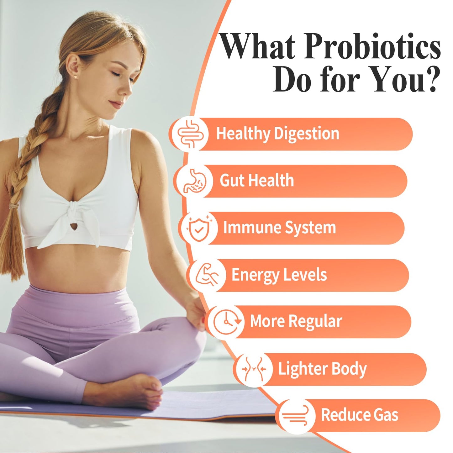 Lifeatlas 300 Billion CFU Probiotics Capsule, 60 Count