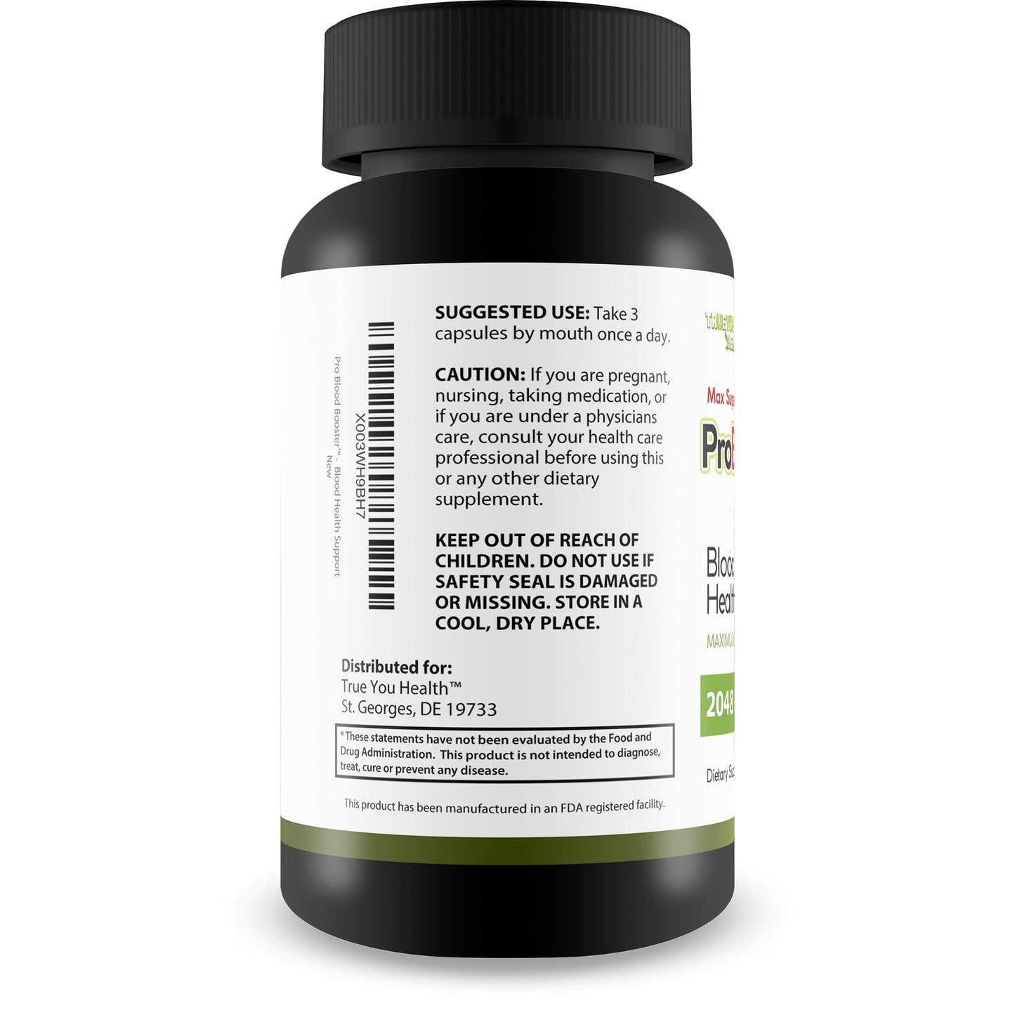 True You Health Max Super Health Pro Blood Booster Capsules 90 Count