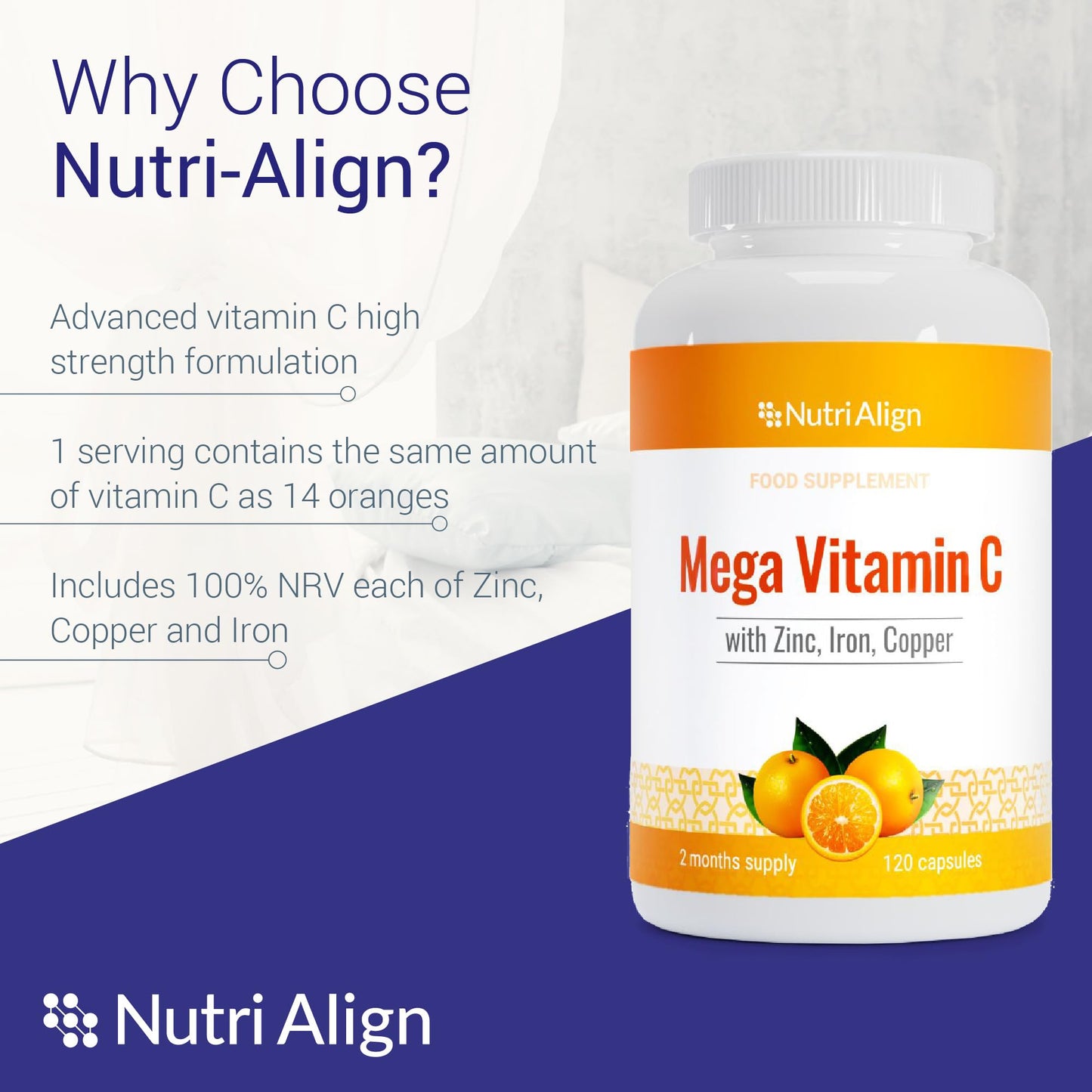 Nutri-Align Mega Vitamin C 120 Capsules