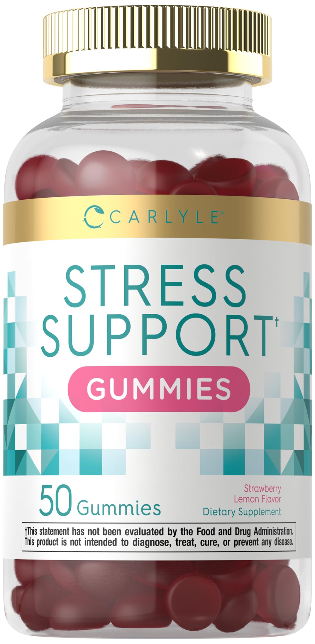 Carlyle Stress Support Supplement Gummies 50 Count