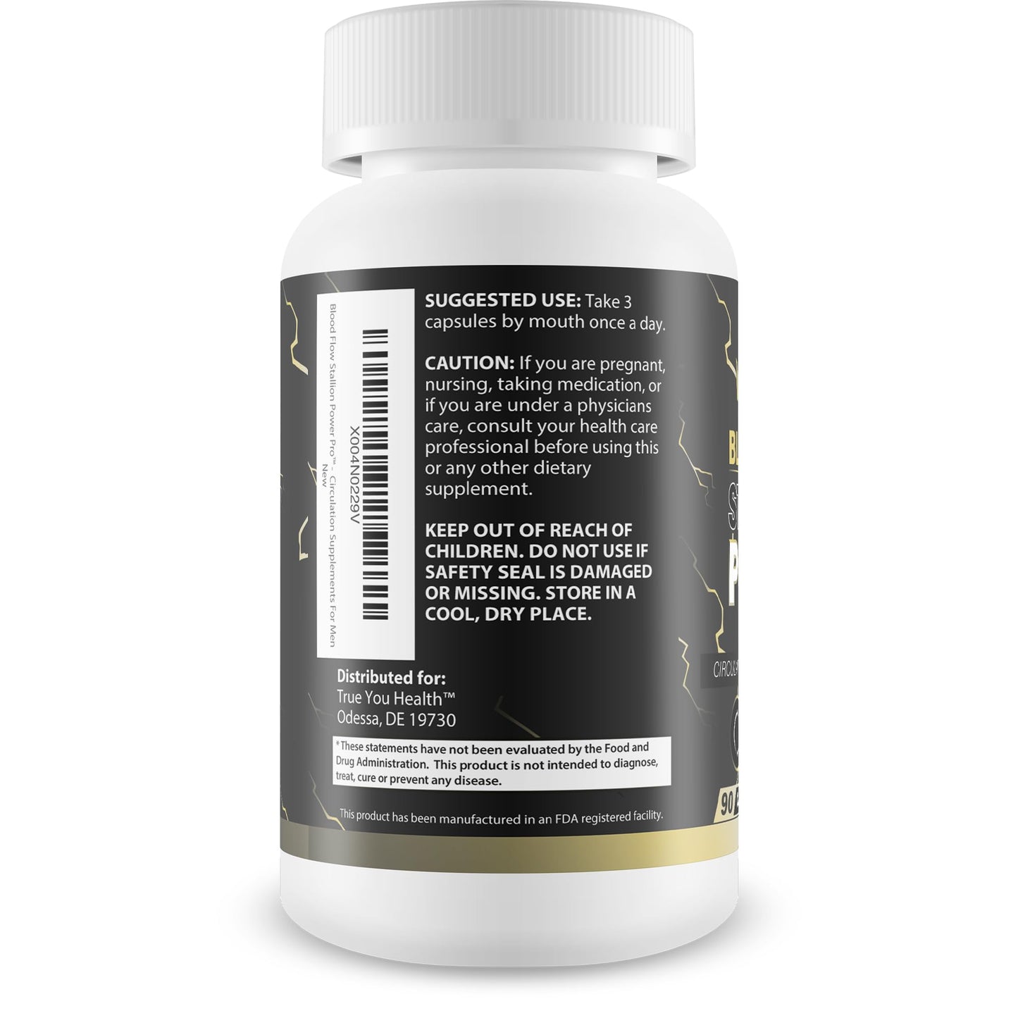 True You Health Blood Flow Stallion Power Pro Capsule, 90 Count