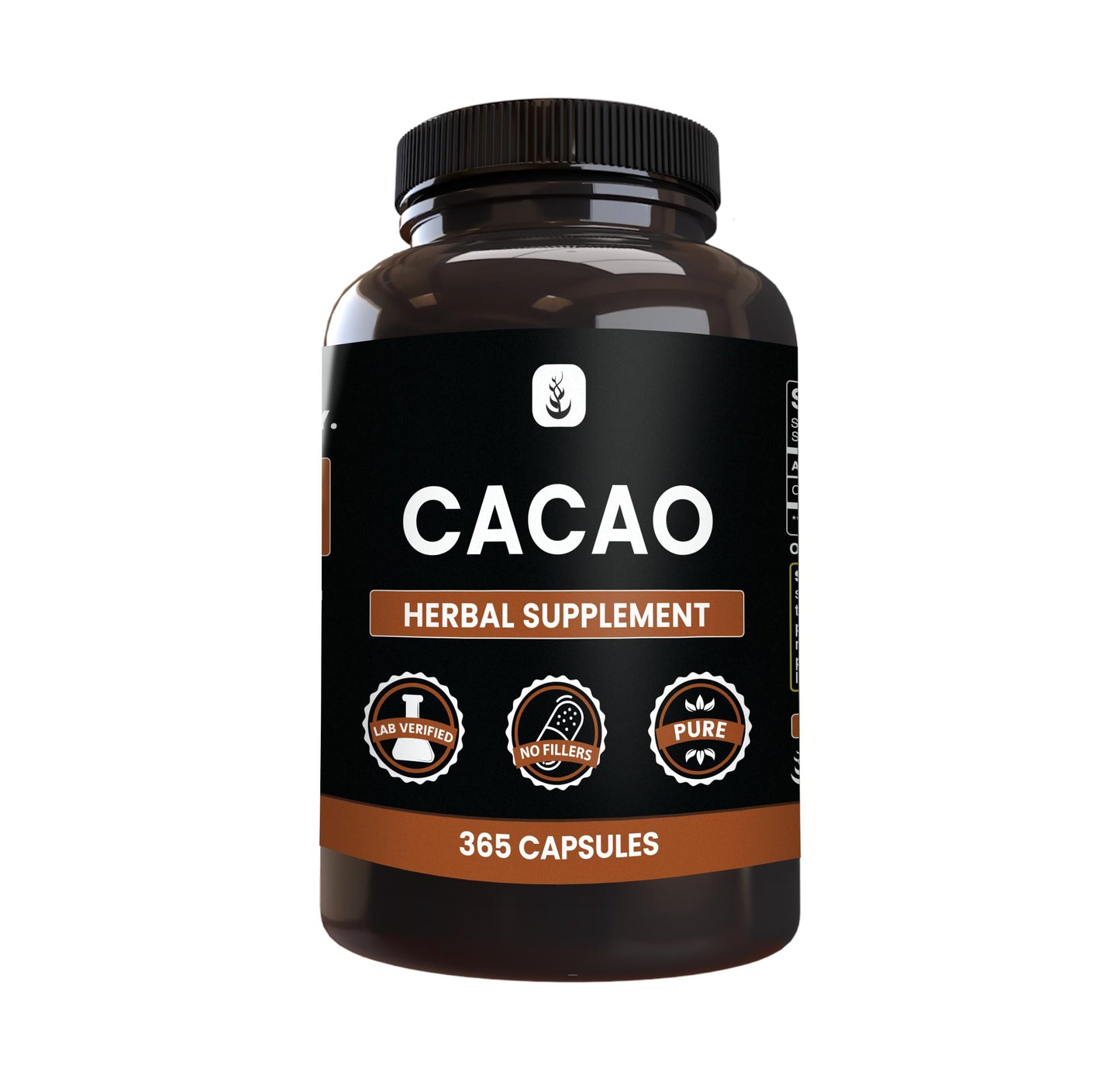PURE ORIGINAL INGREDIENTS Cacao Capsules 365