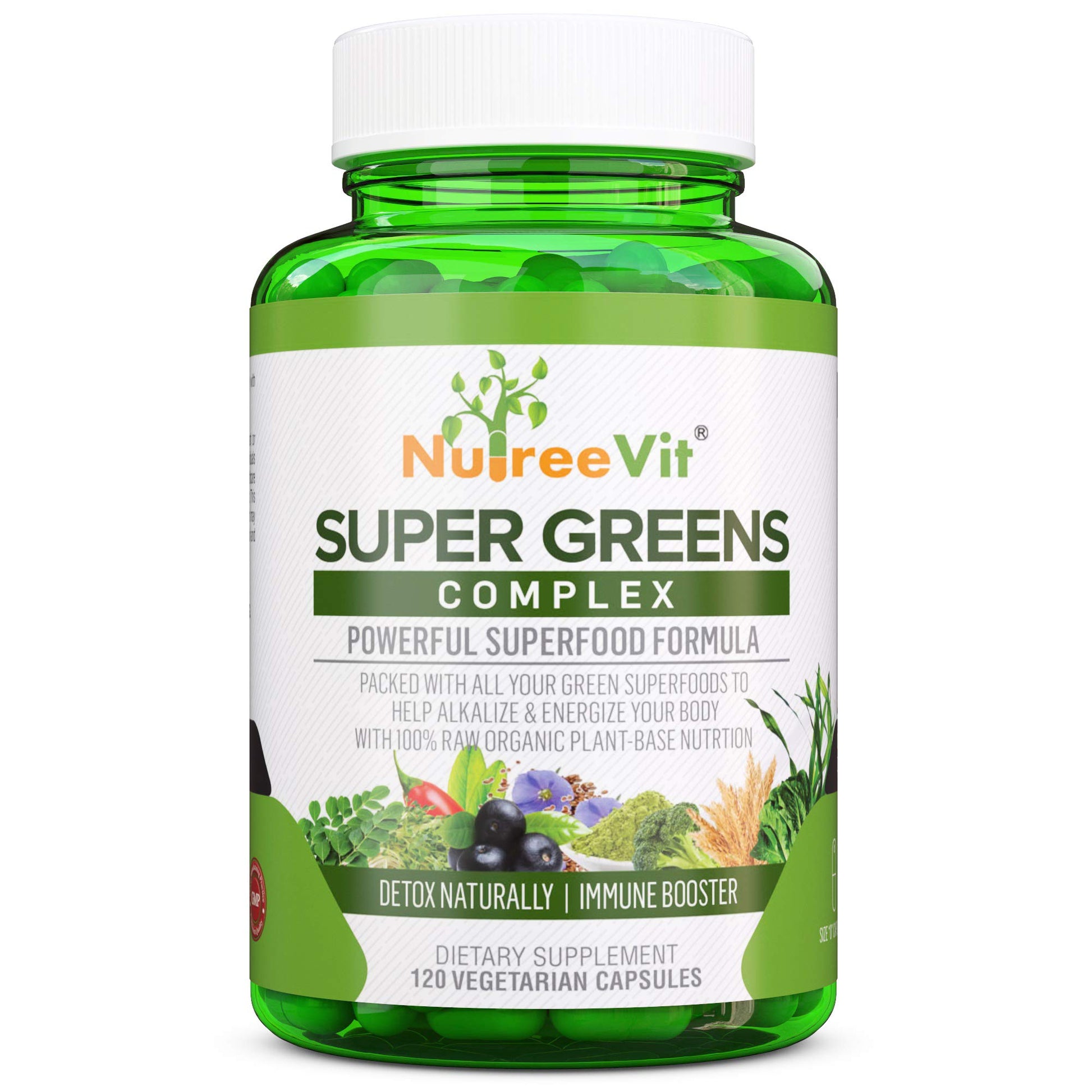 NutreeVit SuperGreens Capsule 120 Count
