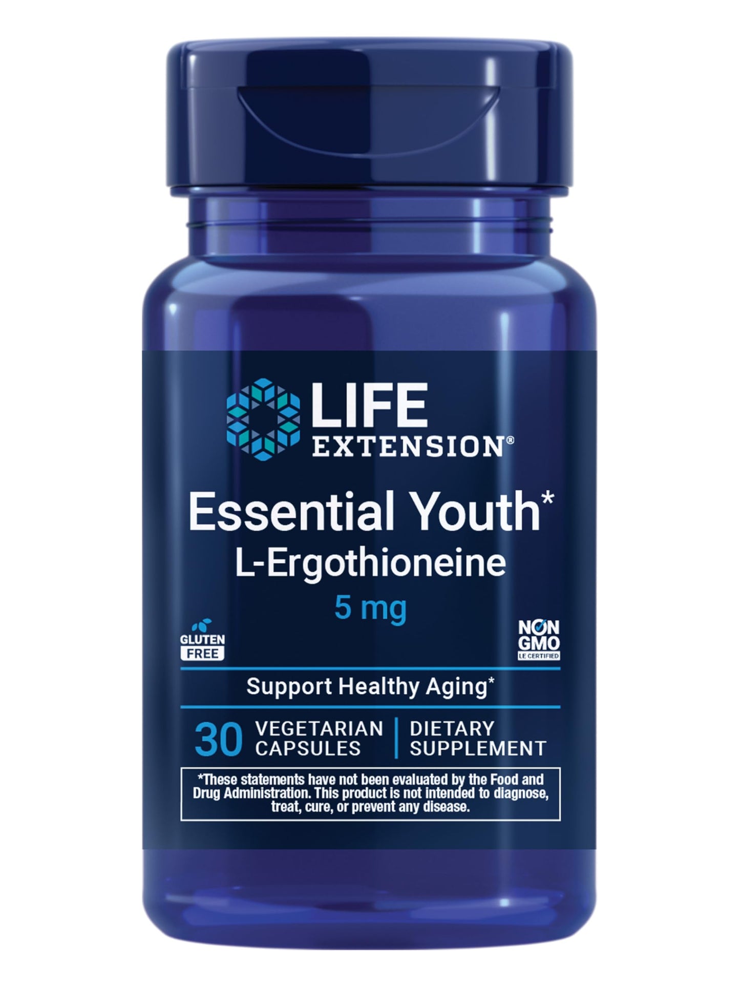 Life Extension Essential Youth L-Ergothioneine Capsule, 30 Count