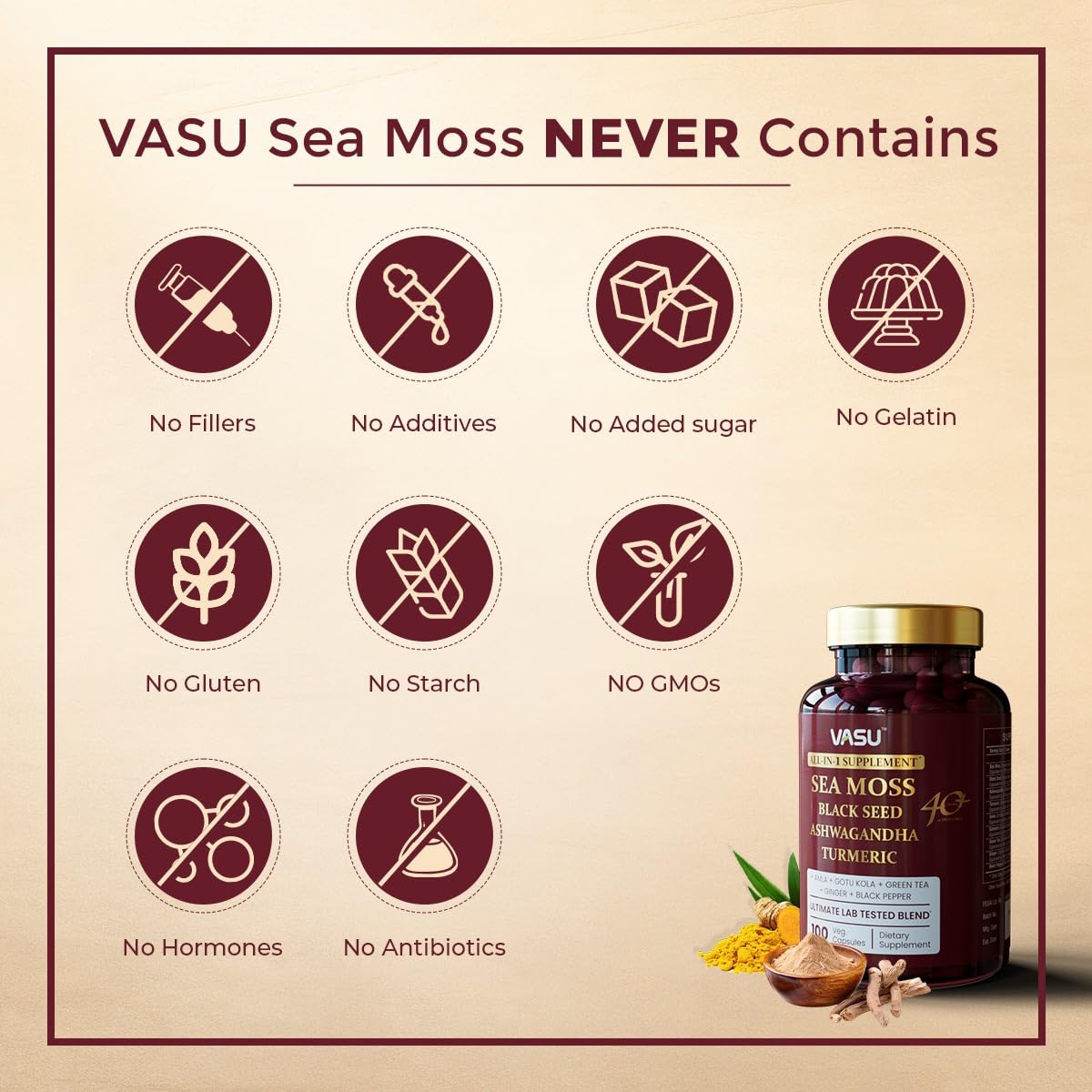 Vasu Sea Moss Capsules 1 Capsule