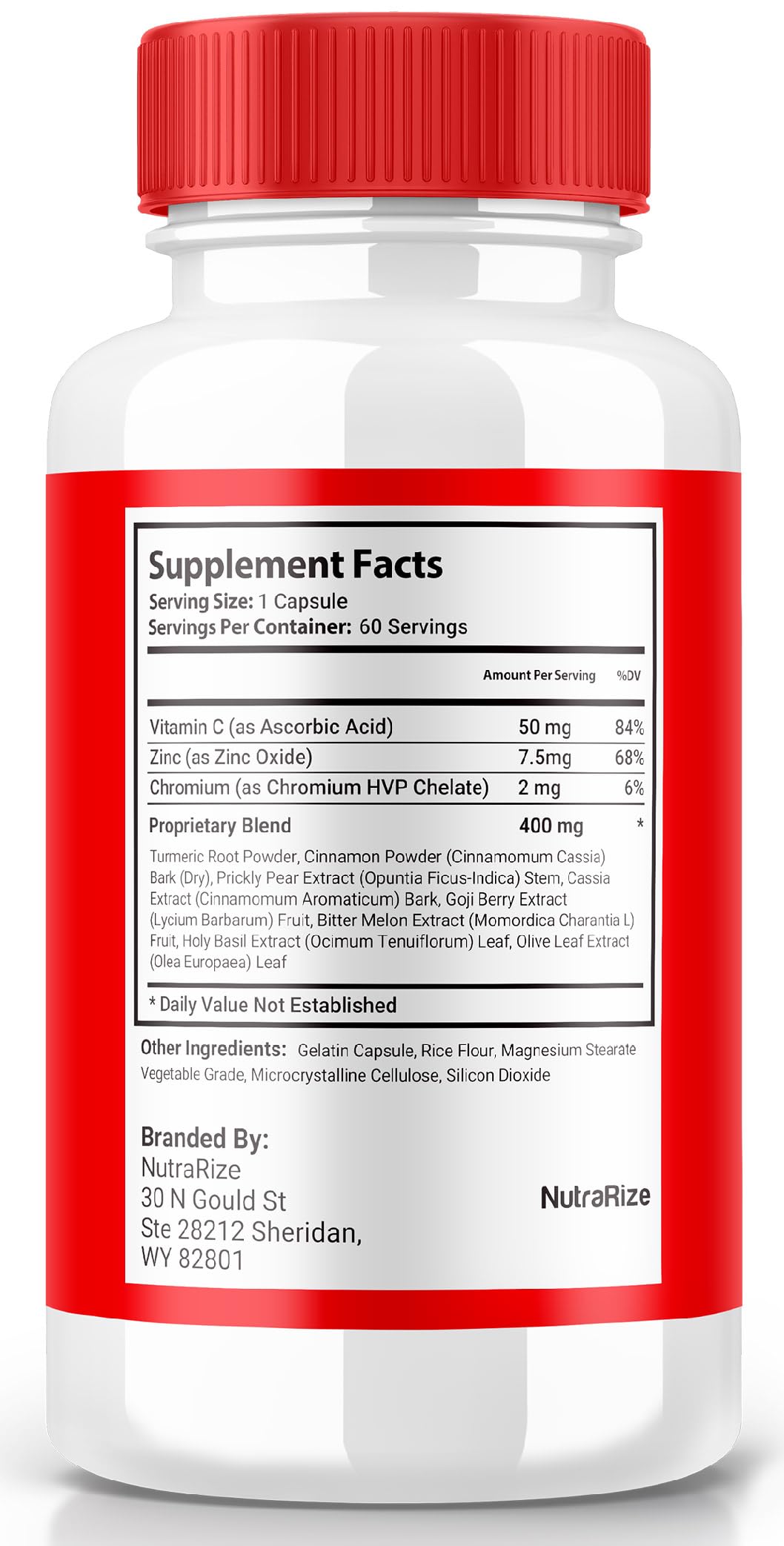 NutraRize Sweet Harmony Blood Support Formula Capsules, 120 Capsules